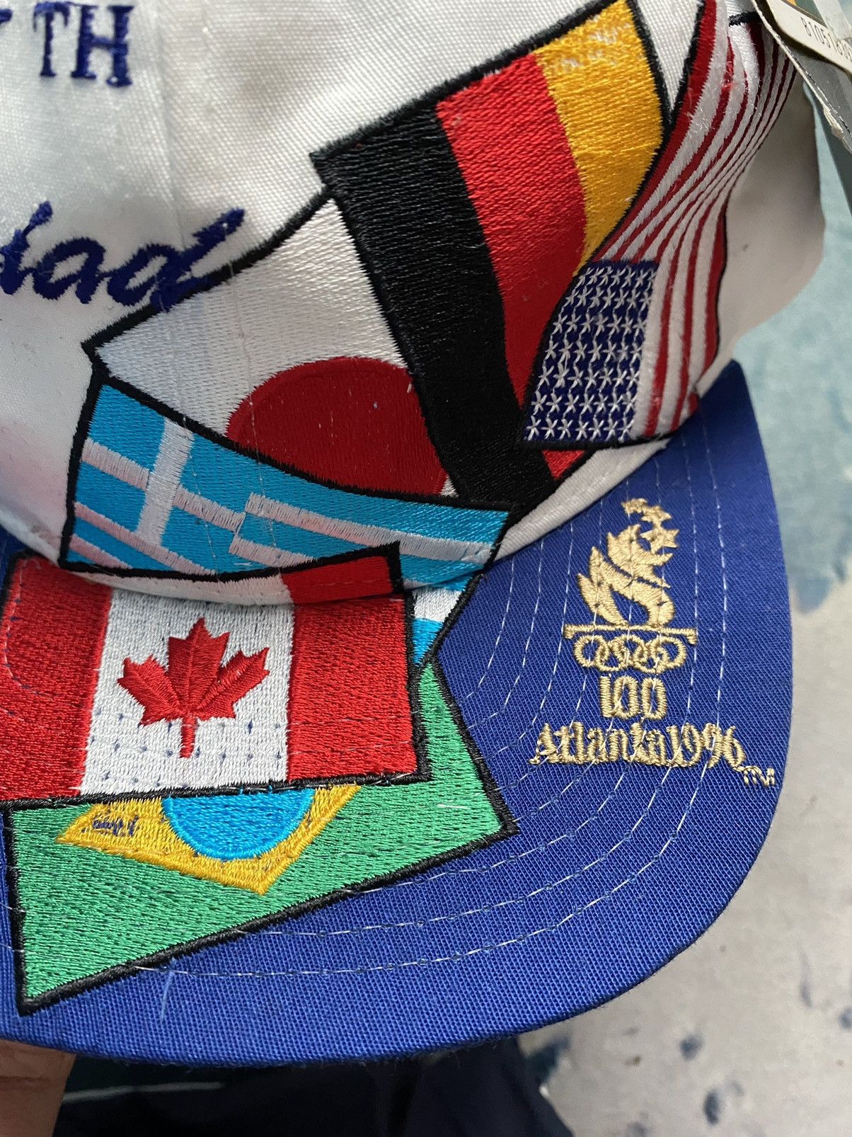 Starter Vintage NWT Olympics USA Atlanta 1996 Snapback Cap Size ONE SIZE - 5 Thumbnail