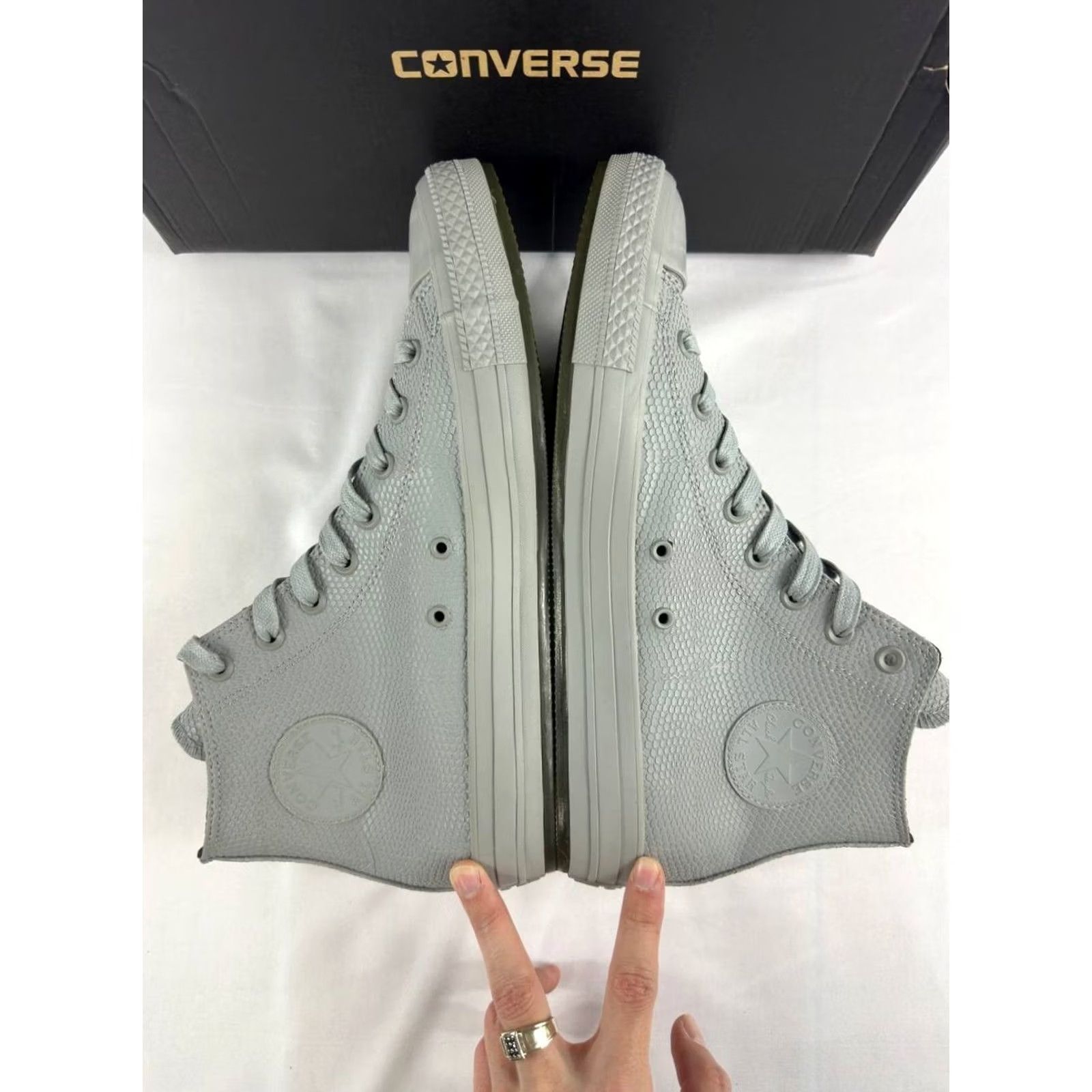 Converse Converse Chuck Taylor All Star High 'Python' Gray Men's Size 10.5 155268C Sneaker Size US 11 / EU 44 - 6 Thumbnail