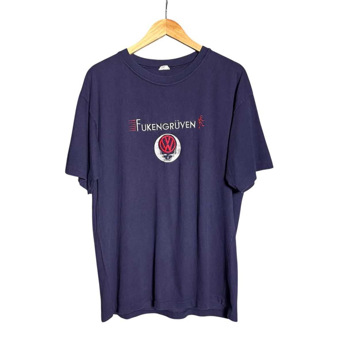 Band Tees Vintage 90s Grateful Dead Fukengruven Skull Band Tee Size US XL / EU 56 / 4 - 1 Thumbnail