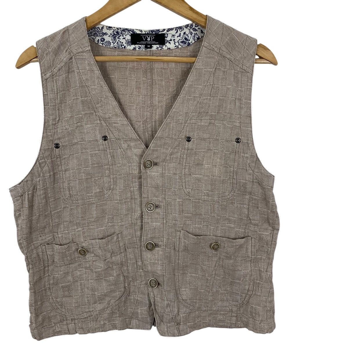 Playboy Vintage PLAYBOY VIP COLLECTION Paisley Vest Top Sleeveless Size M / US 6-8 / IT 42-44 - 5 Thumbnail