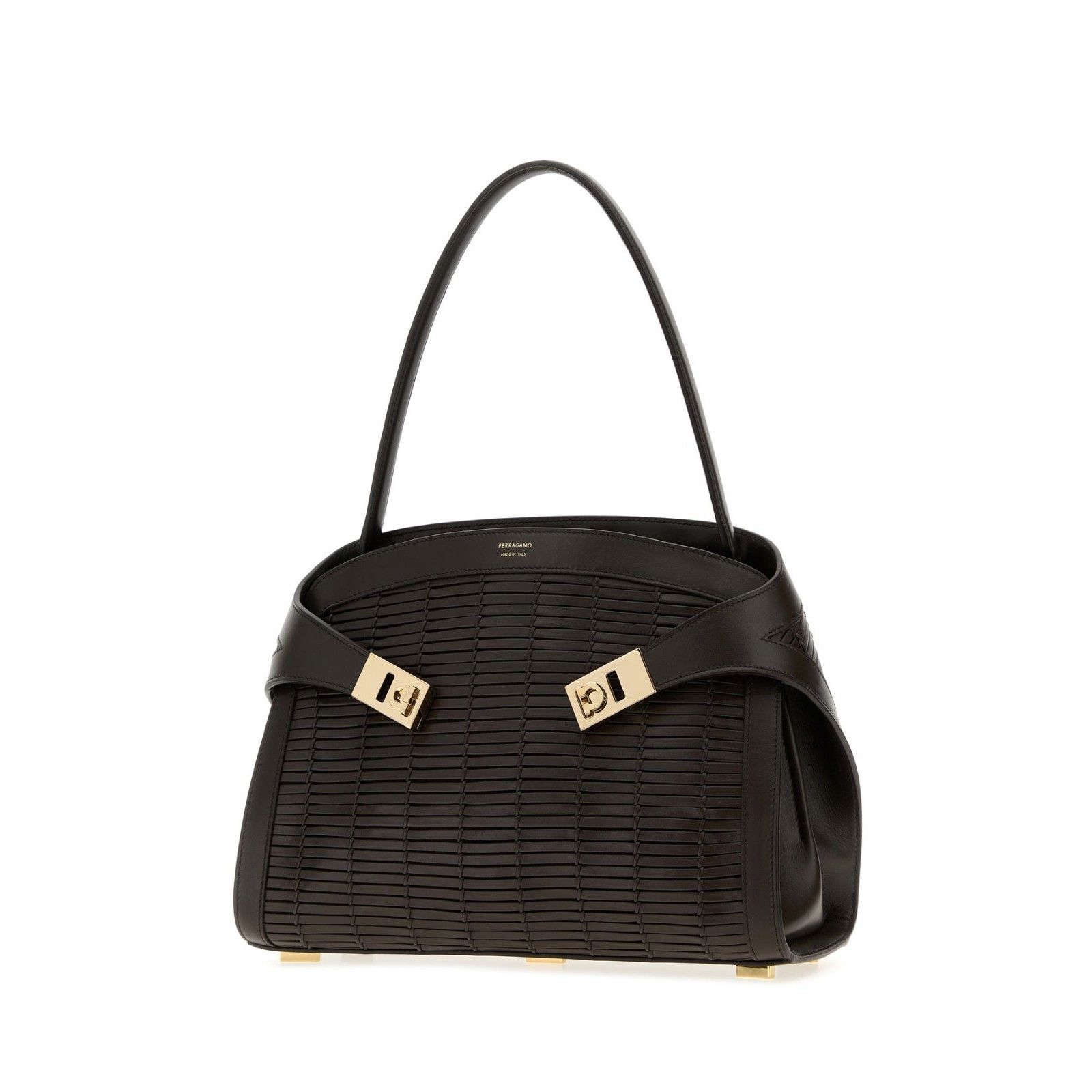 Salvatore Ferragamo FERRAGAMO Hug Testa Di Moro Top Handle Bag New & Authentic Size ONE SIZE - 2 Thumbnail