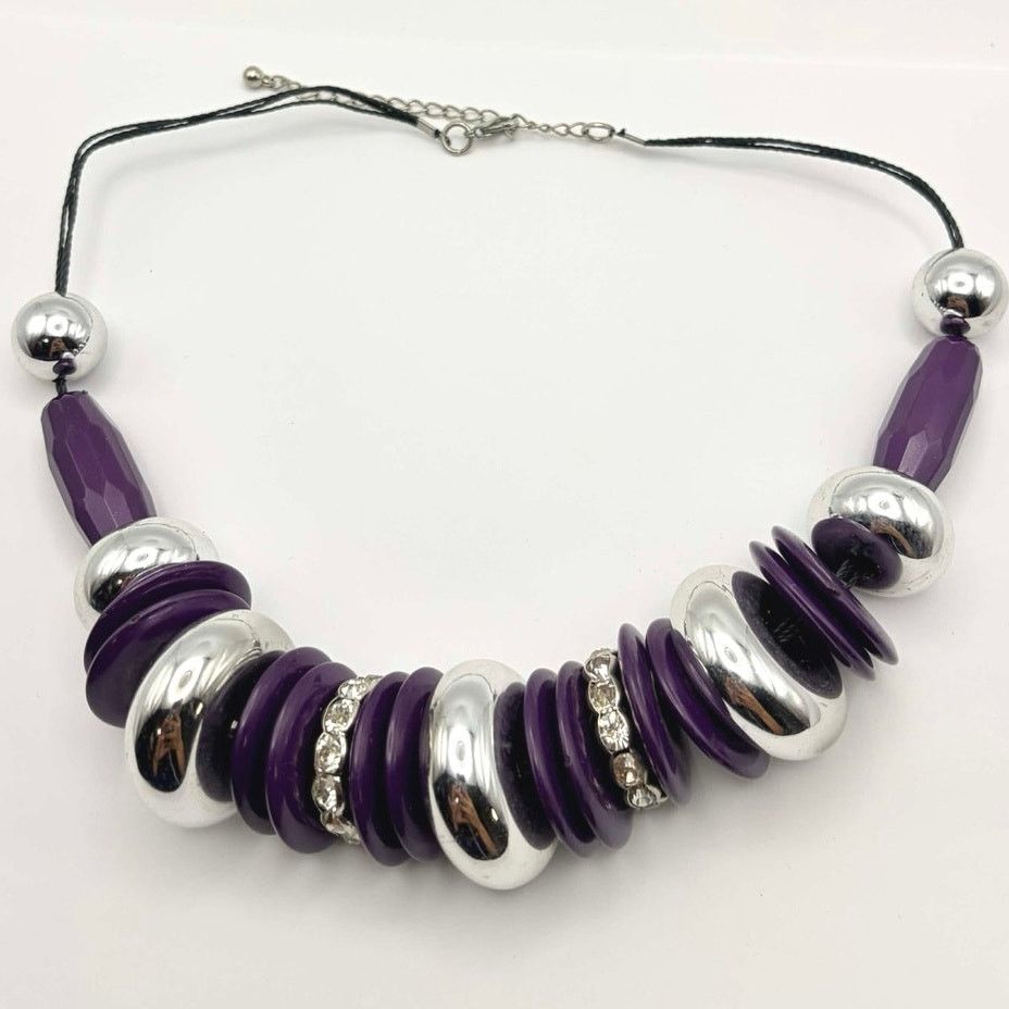 Other Y2k Purple Chunky Necklace Size ONE SIZE - 3 Thumbnail
