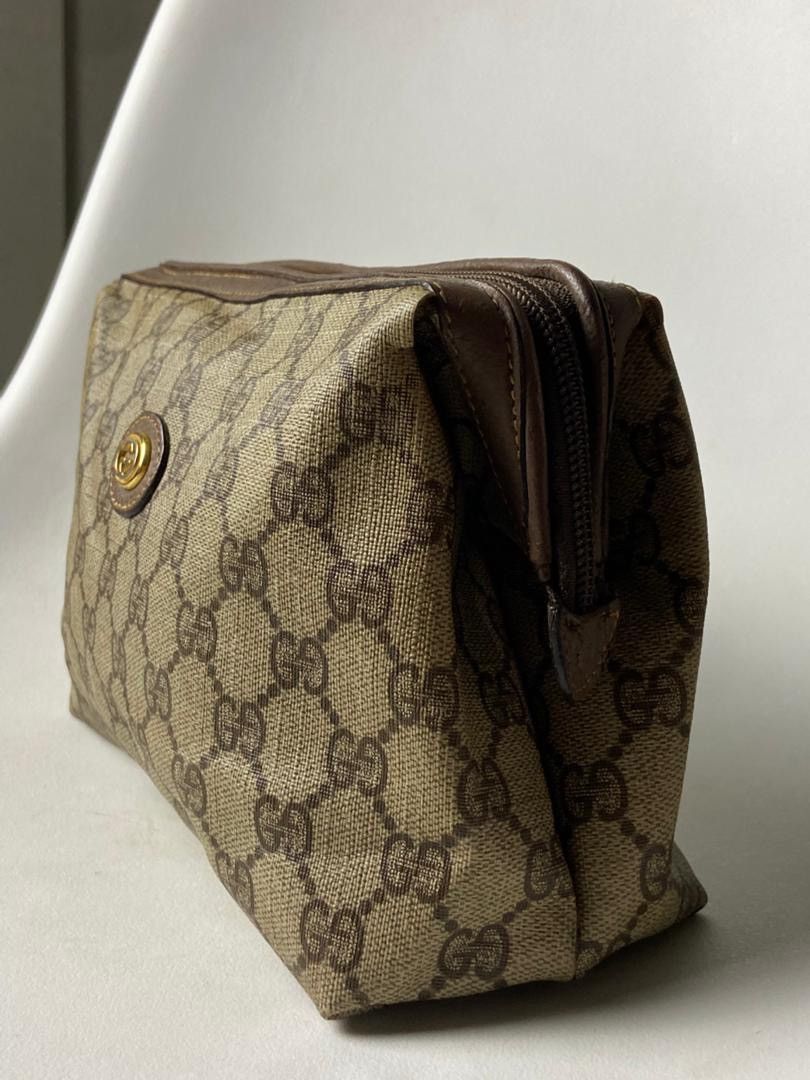 Gucci Vintage GG Supreme Gucci Canvas Pouch (201) Size ONE SIZE - 4 Thumbnail