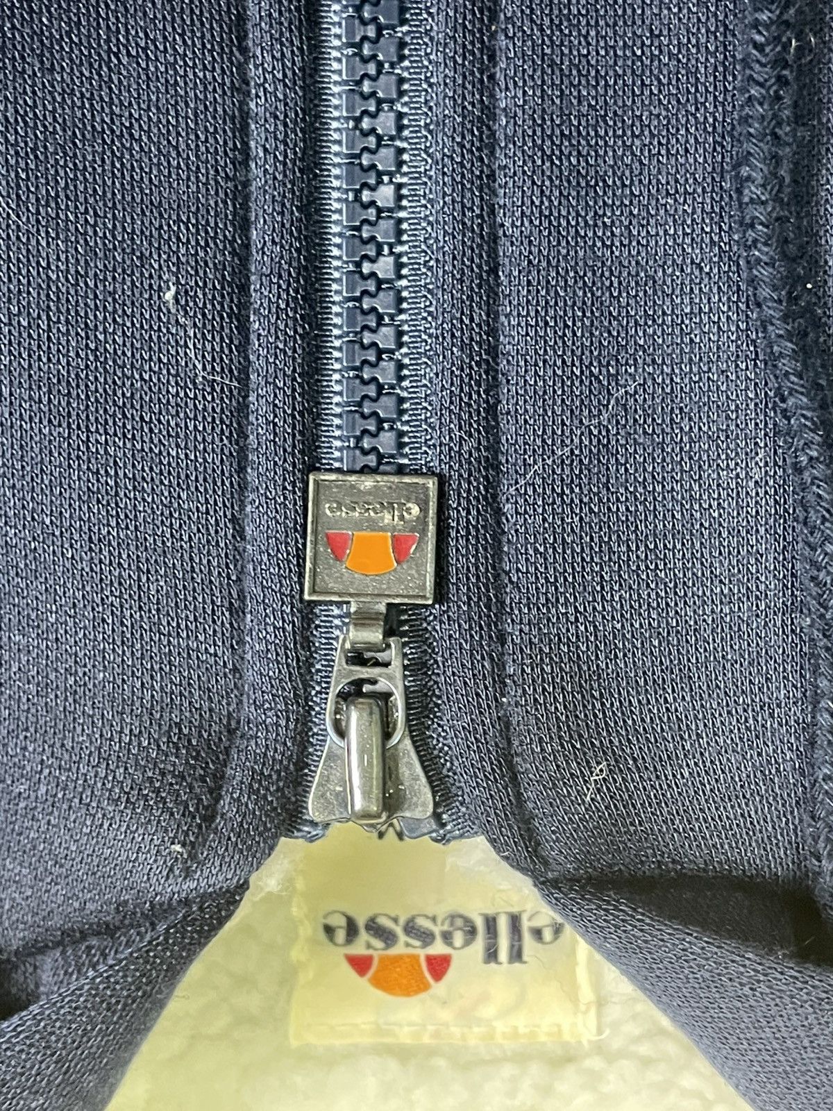 Designer × Ellesse × Vintage Ellese Two Tones Lined Fleece Zipper Sweater (37) Size US M / EU 48-50 / 2 - 12 Thumbnail