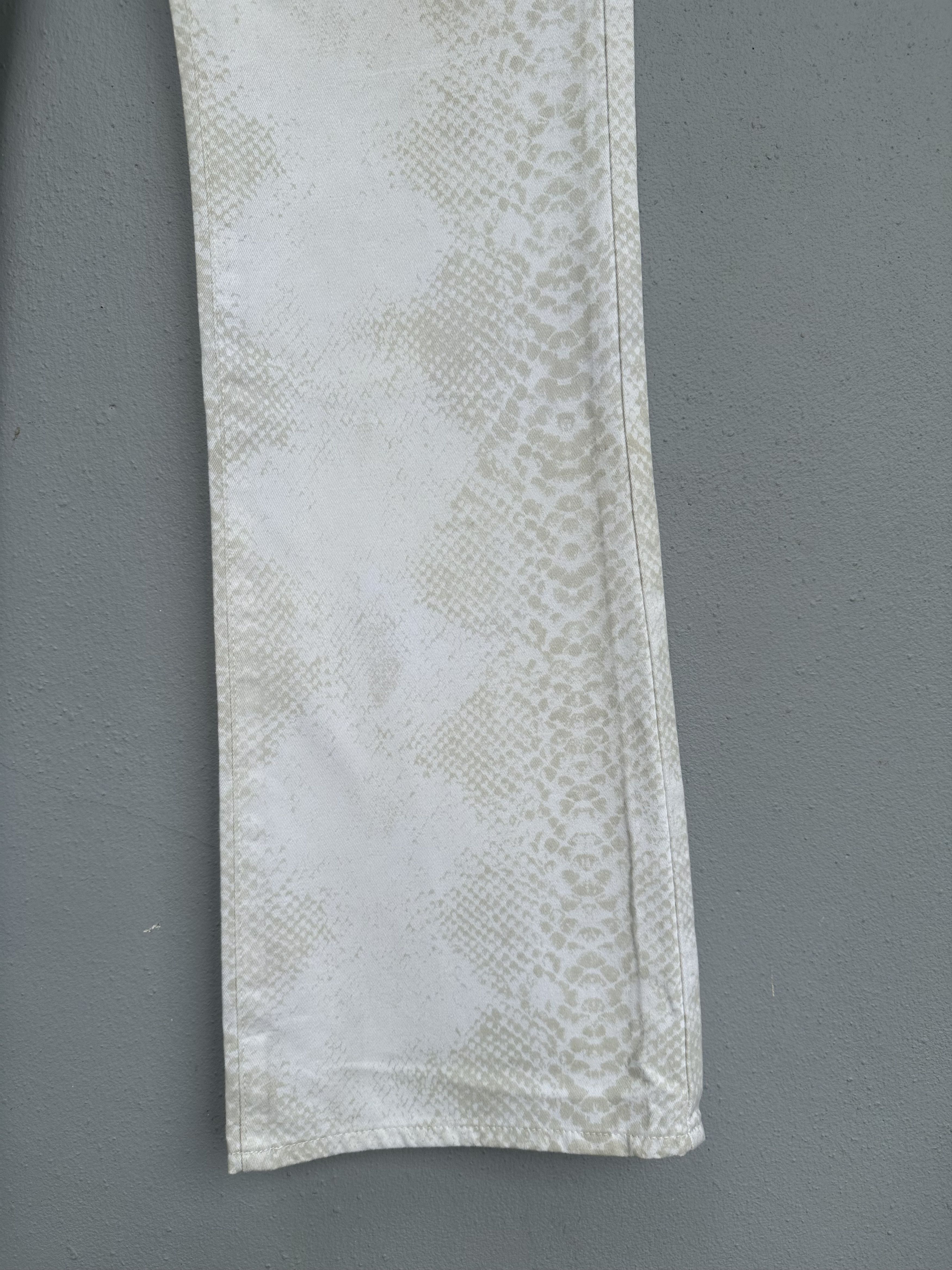 Hysteric Glamour Japanese Brand Schlussel White Scale Flare Denim Pant Size US 32 / EU 48 - 12 Thumbnail