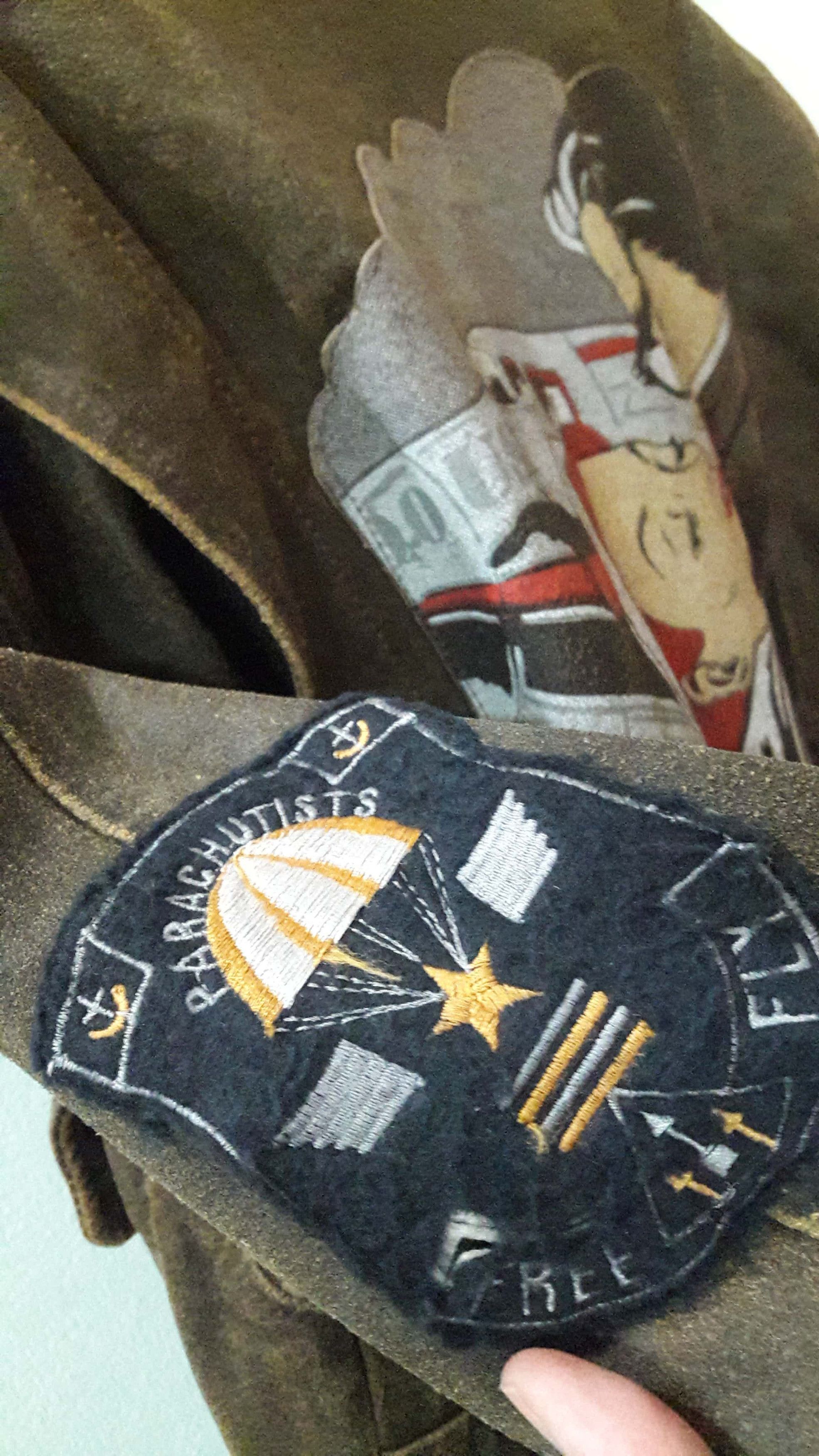 Vintage Vintage Military Air Force Jacket Leather Para Patches Italy Size US L / EU 52-54 / 3 - 8 Thumbnail