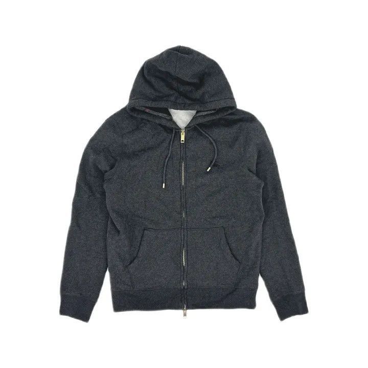 Burberry Burberry Burberry Logo Hoodie with Zipper in Dark Gray-250 Size US L / EU 52-54 / 3 - 2 Thumbnail