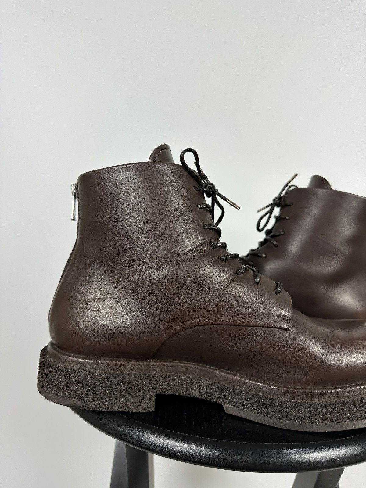Officine Creative Officine Creative Lace Up Brown Leather Boots Size US 10 / IT 40 - 17 Thumbnail