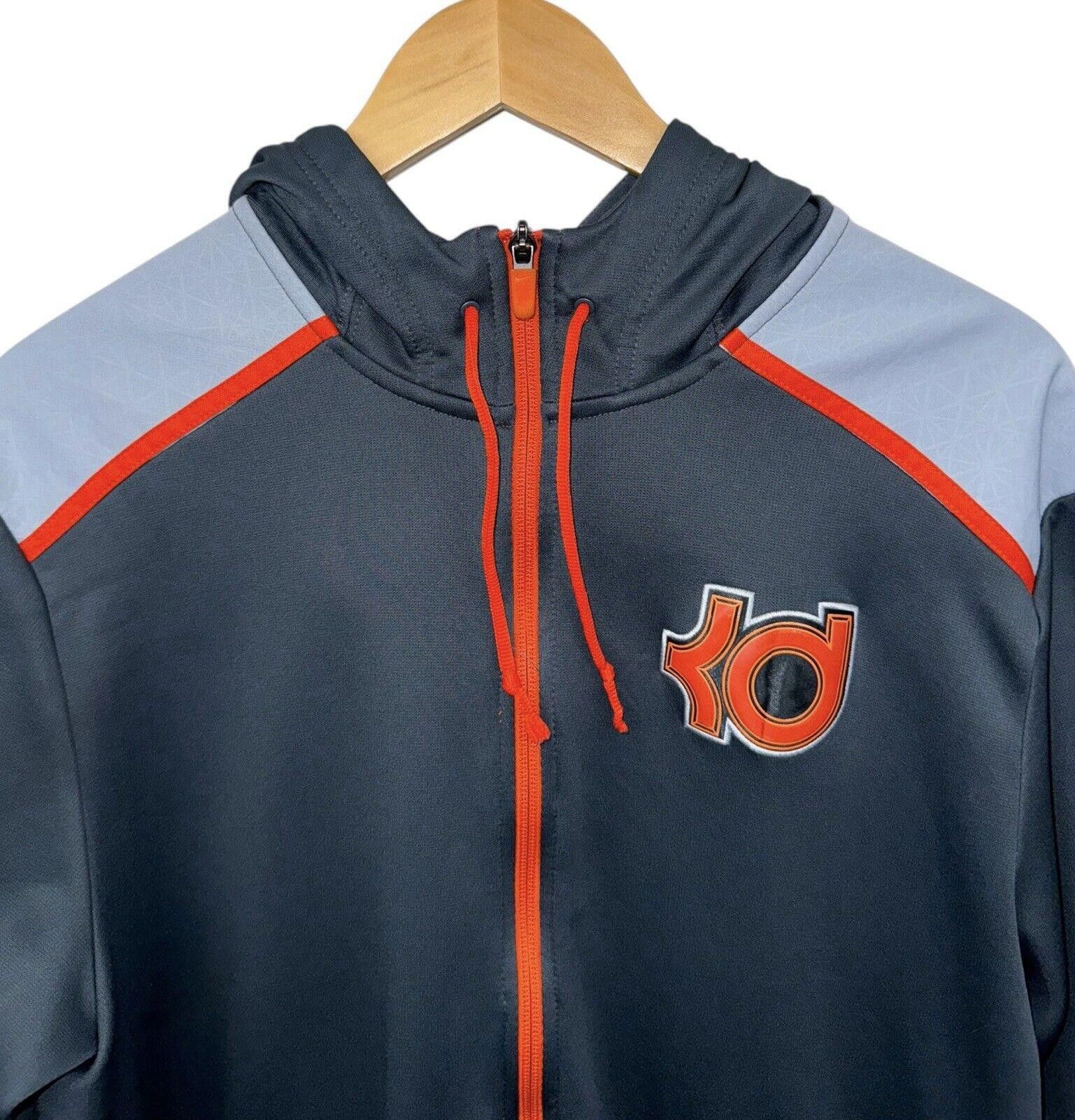 Nike Vintage Nike Kevin Durant KD Orange Full Zip Hoodie L Size US 34 / EU 50 - 2 Thumbnail
