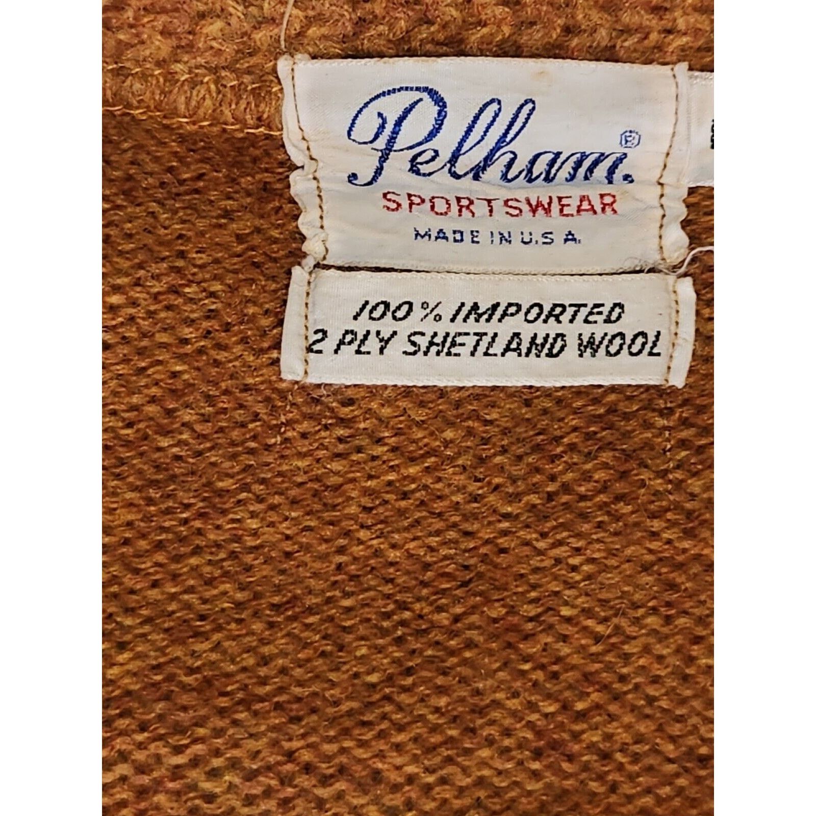 Other Vintage Pelham Sportswear Cardigan 100% 2 Ply Shetland Wool Size US M / EU 48-50 / 2 - 4 Thumbnail