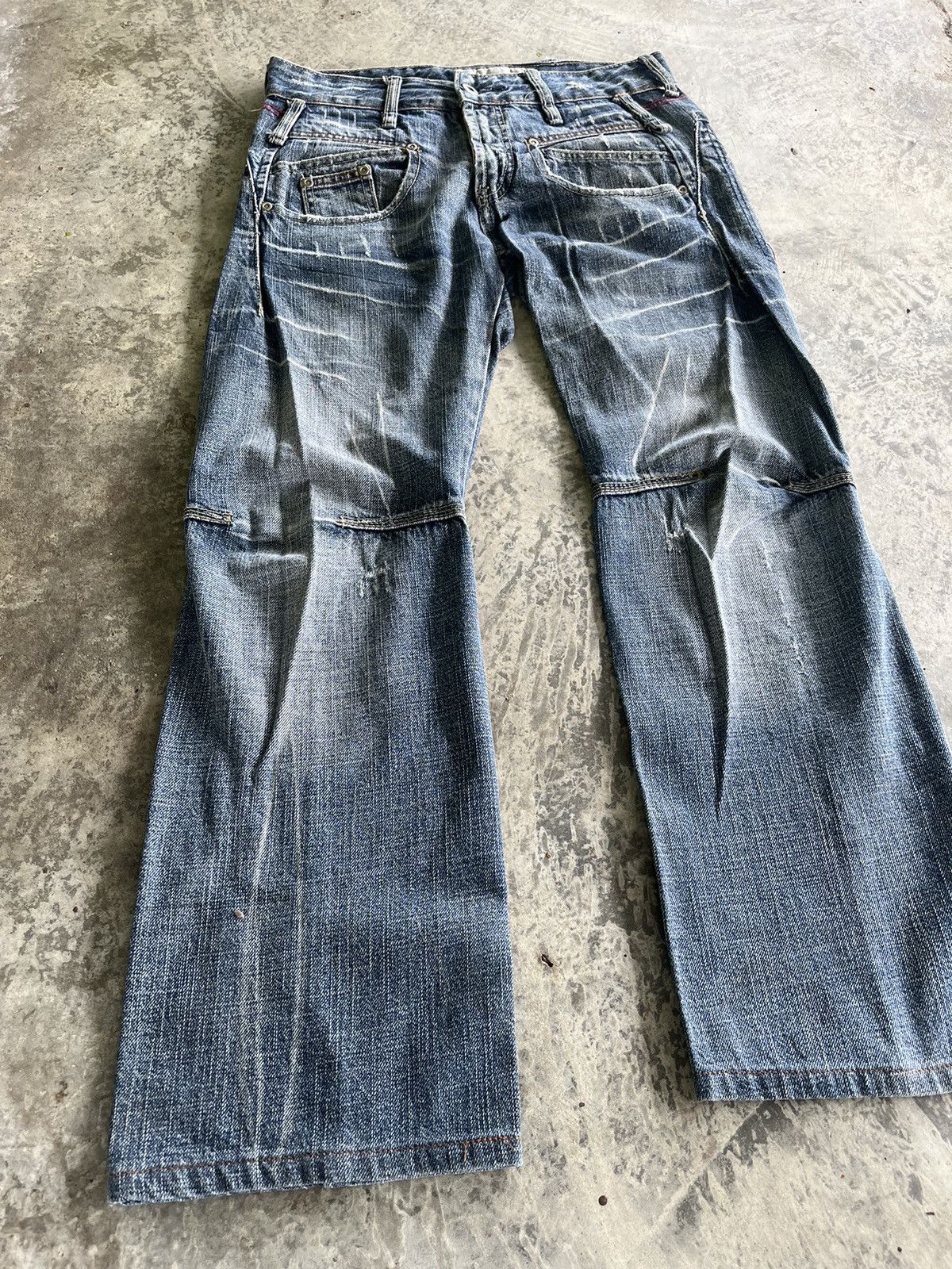 If Six Was Nine × Japanese Brand × Vintage Crazy Pocket Design Denim Size US 30 / EU 46 - 7 Thumbnail