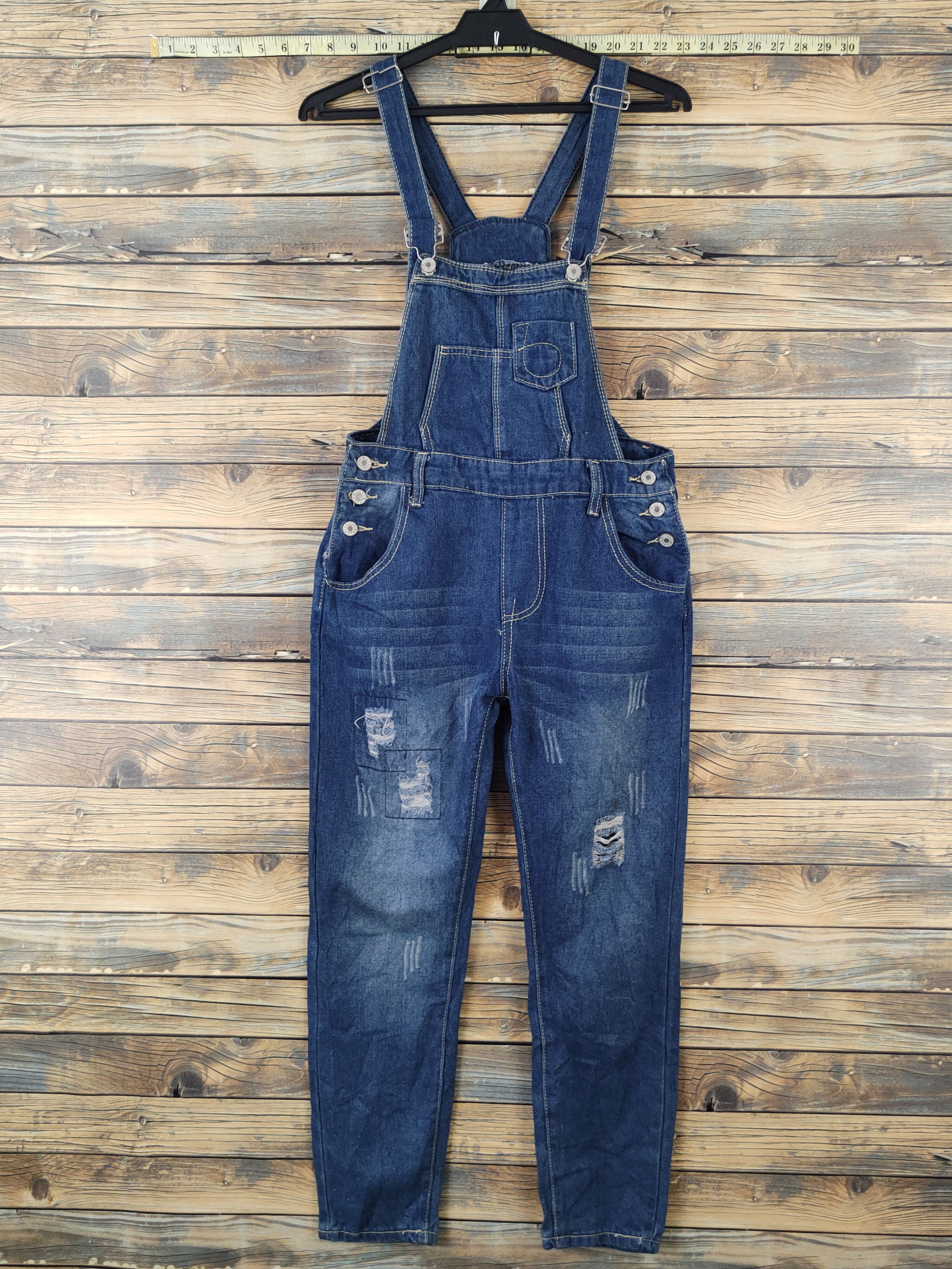 Japanese Brand × Vintage Vintage Japanese Brand Blue Denim Jumpsuits Size 30" / US 8 / IT 44 - 1 Thumbnail