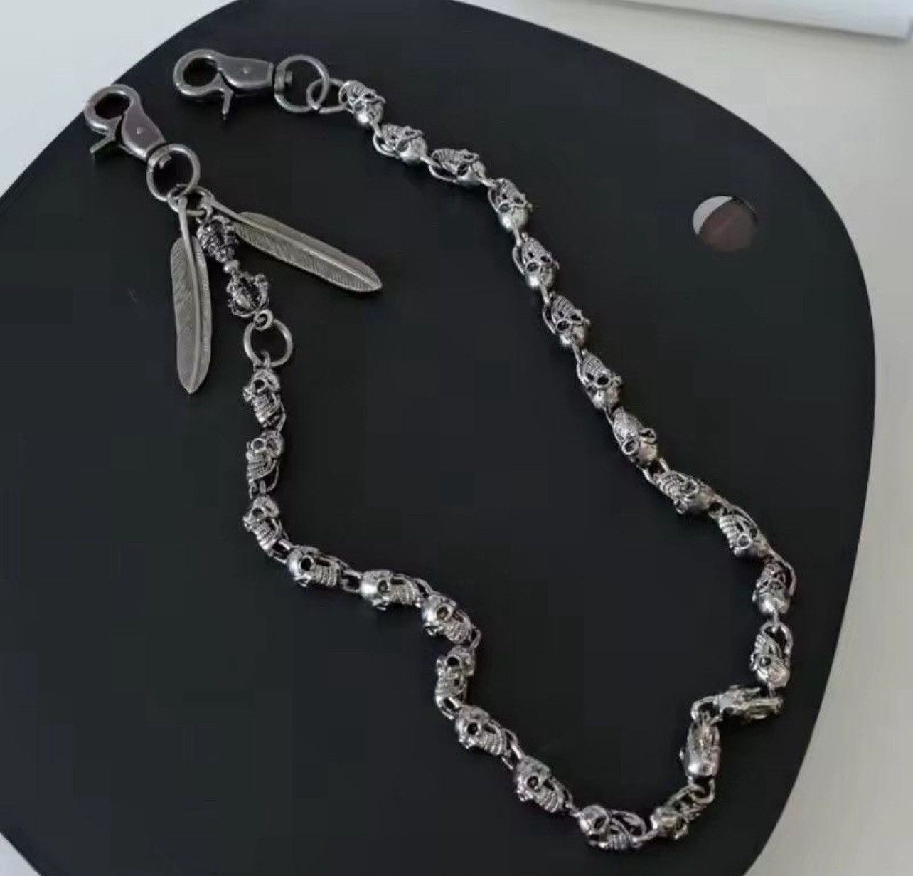 Jewelry Metal Skull Chain Wallet Size ONE SIZE - 2 Thumbnail