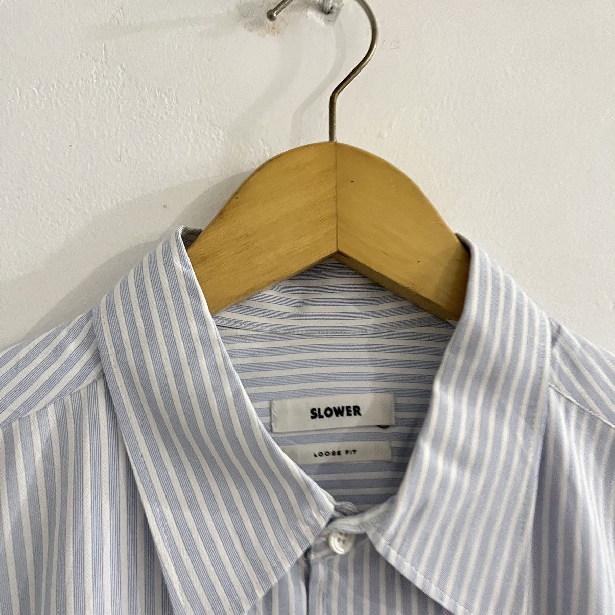 Japanese Brand Slower - Striped Loose Fit Button Up Size US L / EU 52-54 / 3 - 4 Thumbnail