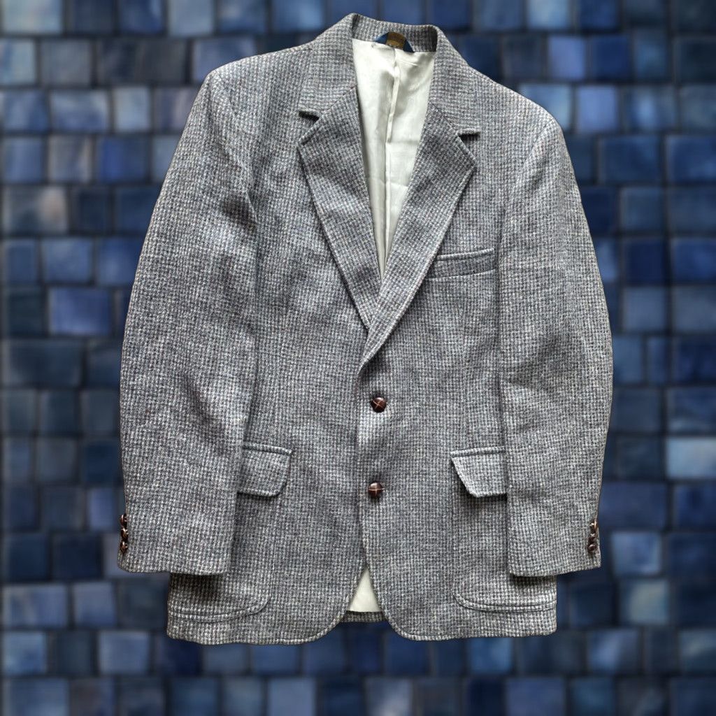 Pendleton VINTAGE Pendleton Donegal Tweed Sport Coat Jacket Men 40R 100% Virgin Wool Gray Size US XXS / EU 40 - 1 Thumbnail