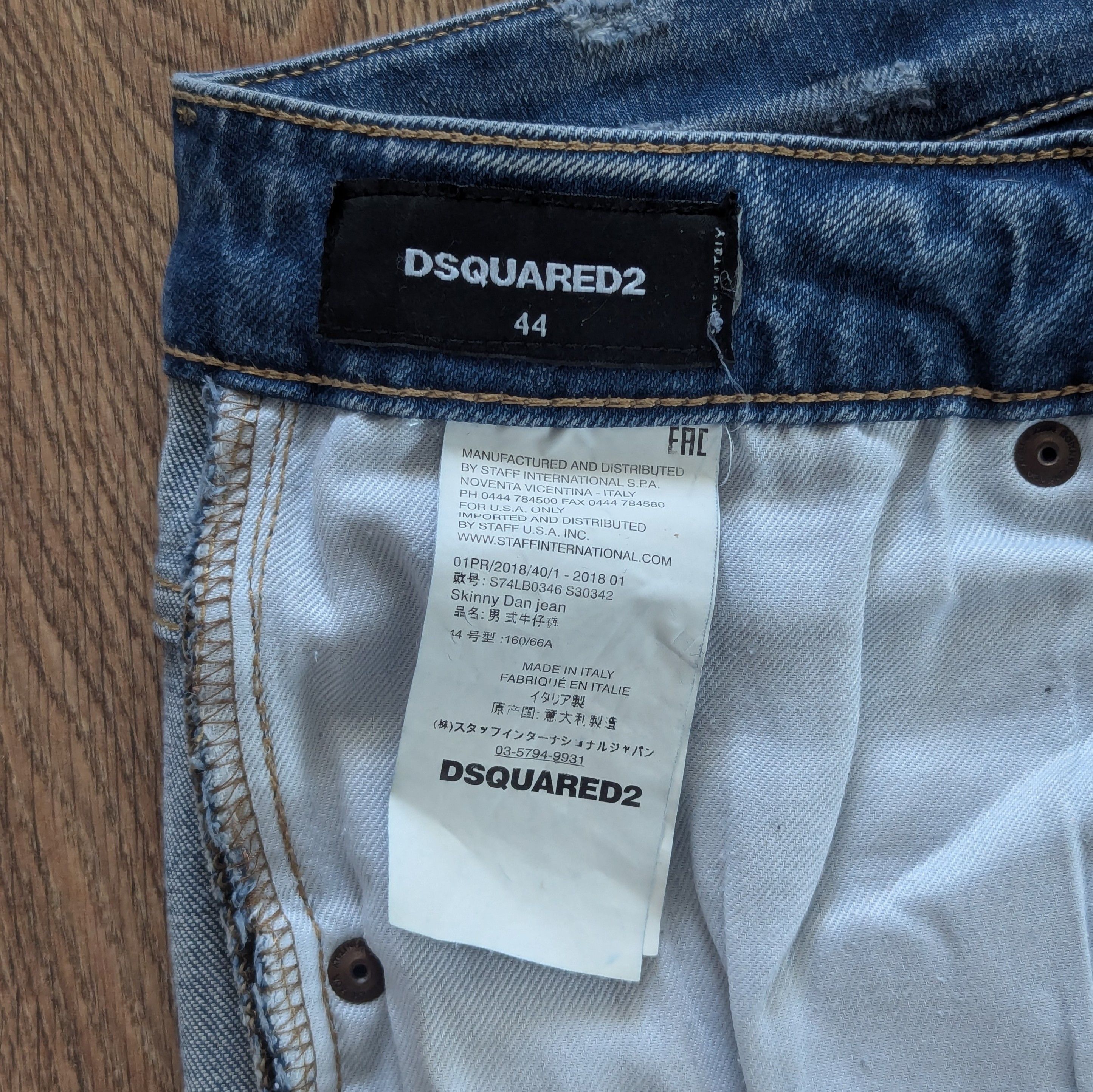 Dsquared2 Dsquared2 Skinny Dan Jean Pants Made In Italy Luxury Brand Size US 28 / EU 44 - 15 Thumbnail