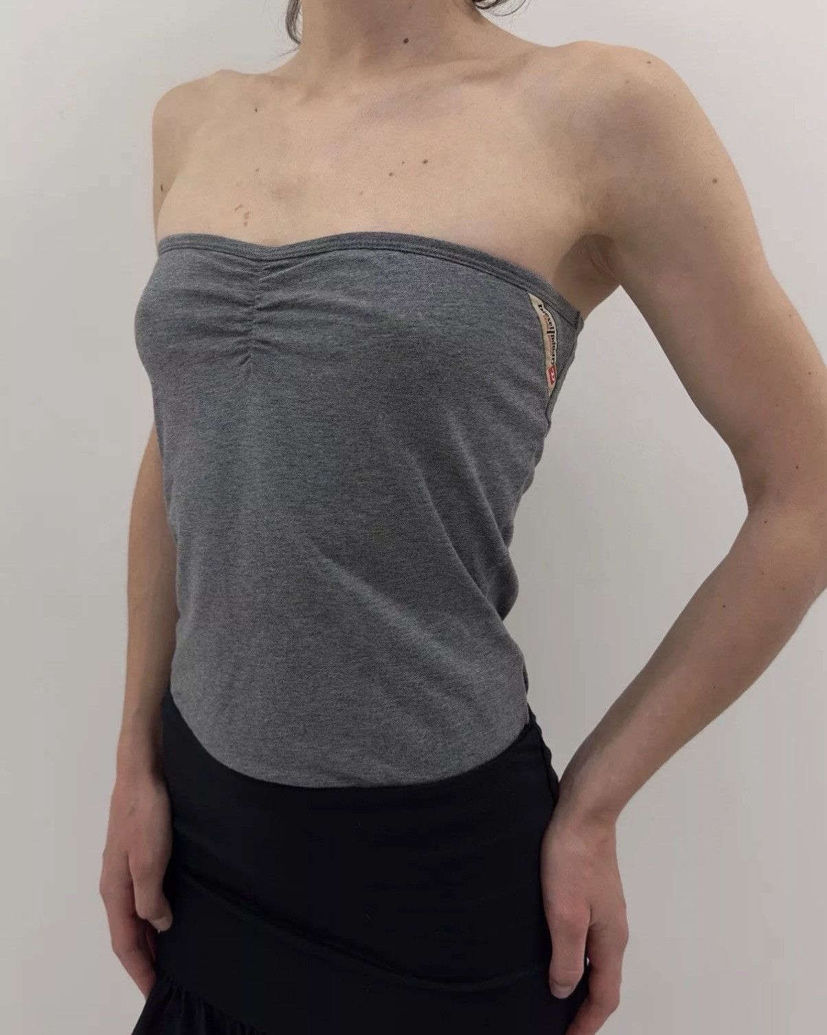 Diesel × Vintage Diesel Strapless Bodysuit Tube Top Gray Size M Size M / US 6-8 / IT 42-44 - 5 Thumbnail