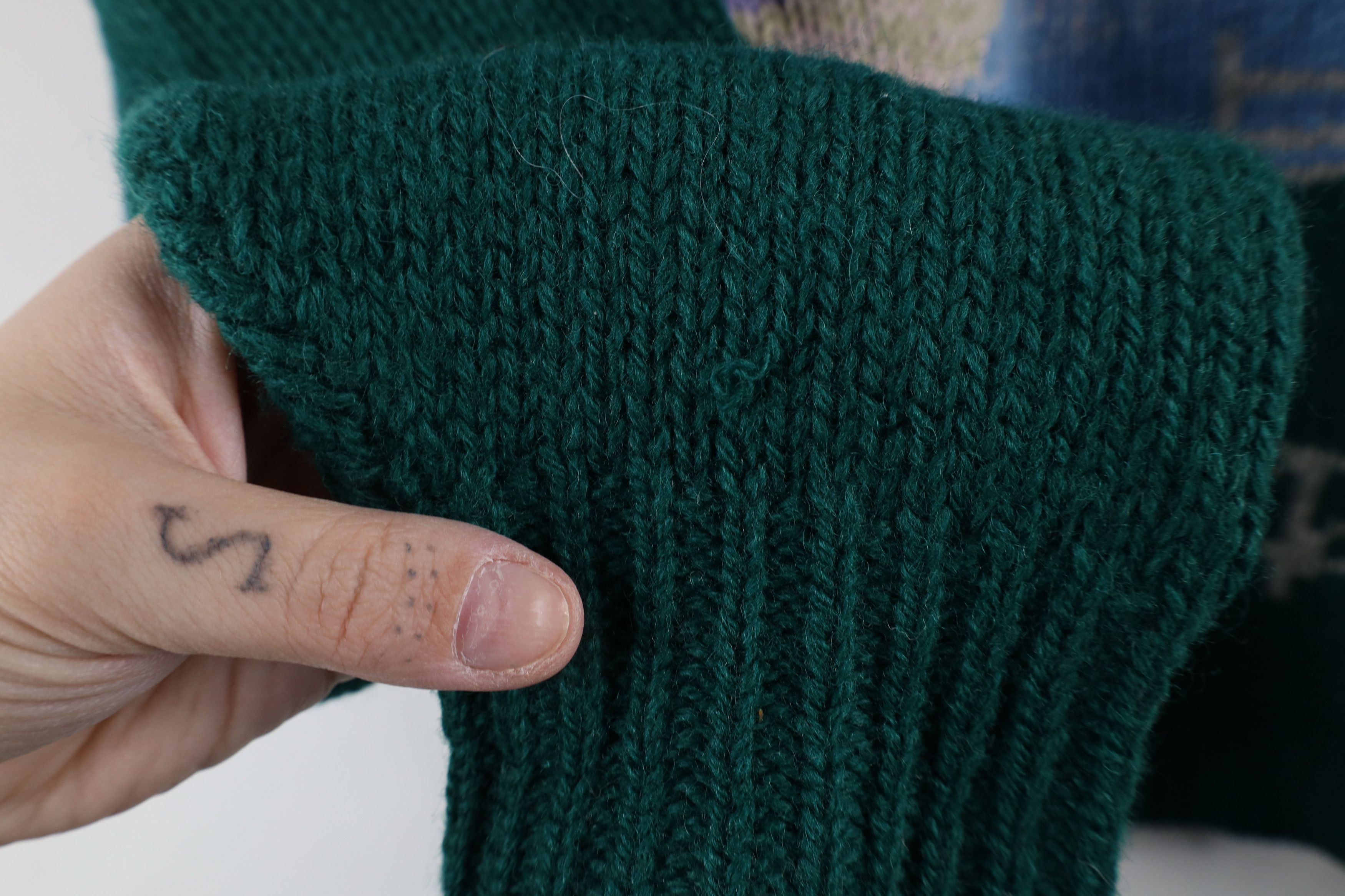Vintage Vintage 70s Streetwear Knit Country Farmhouse Sheep Sweater Size XL / US 12-14 / IT 48-50 - 7 Thumbnail