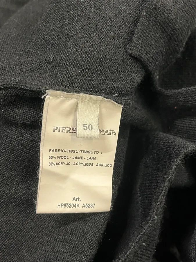 Balmain 2000s Pierre Balmain Black Wool Multi Pockets Turtleneck Size US M / EU 48-50 / 2 - 10 Thumbnail