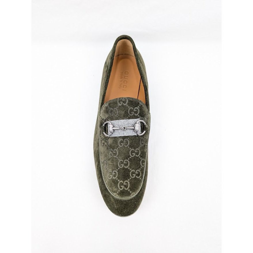 Gucci o1rshd1 Luxury Suede Loafers in Violet Green Size US 9 / EU 42 - 8 Thumbnail