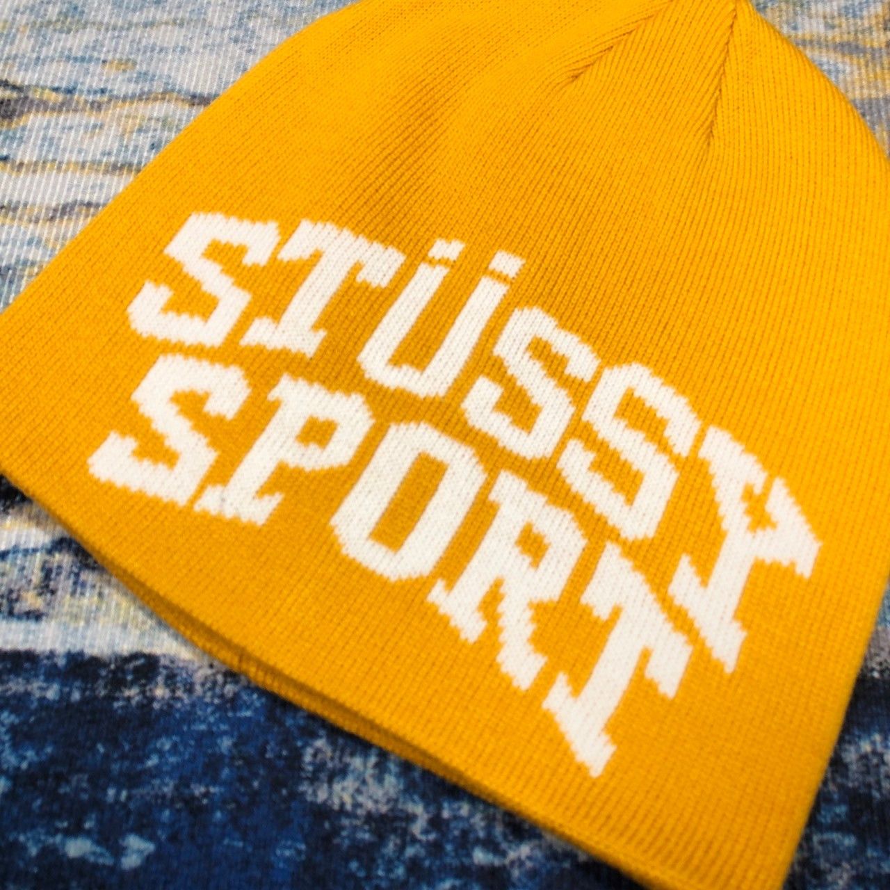 Stussy × Vintage Stussy Sport Jacquard Skullcap Beanie Size ONE SIZE - 3 Thumbnail