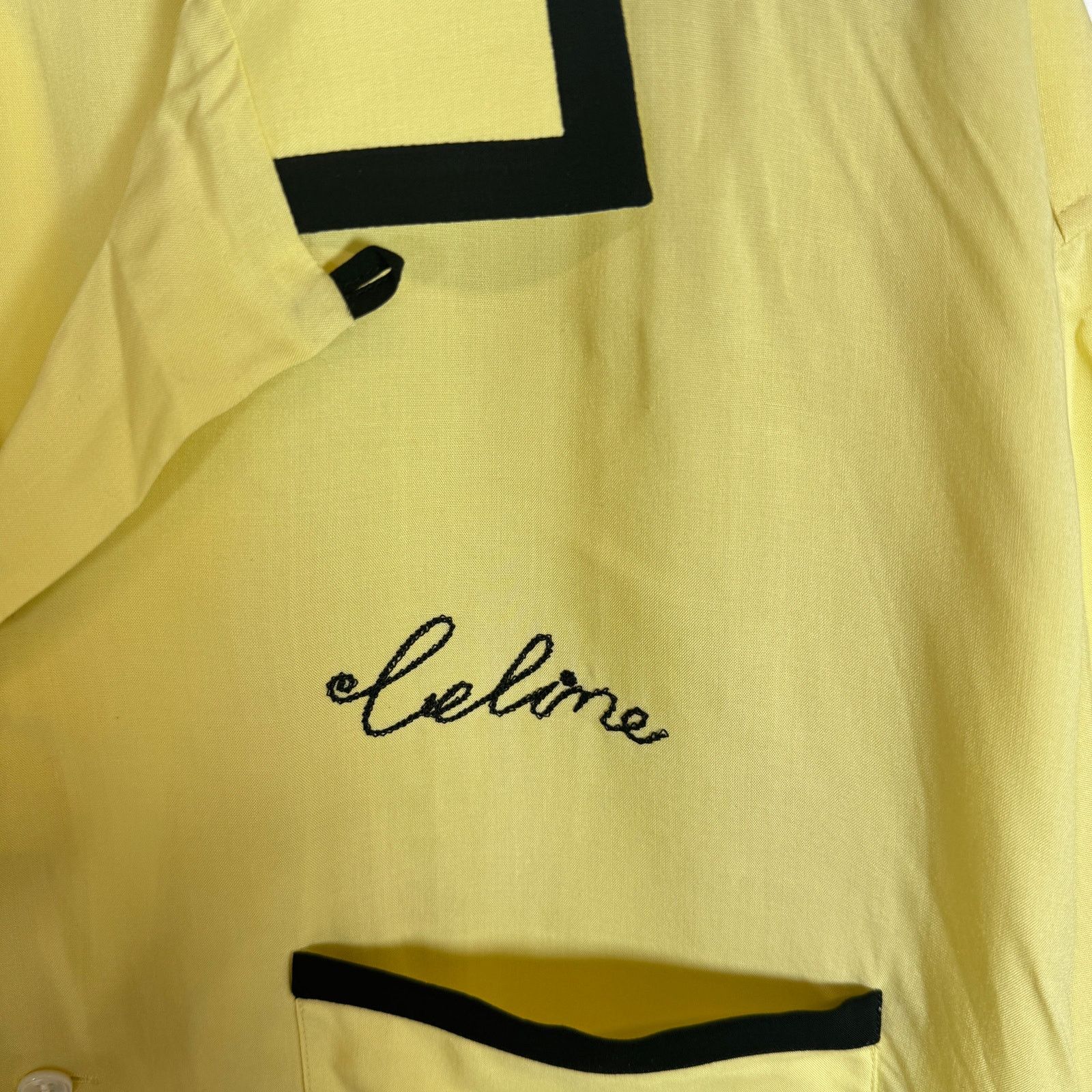 Celine Celine Yellow Viscose Bowling Shirt Size XL Size US XL / EU 56 / 4 - 3 Thumbnail