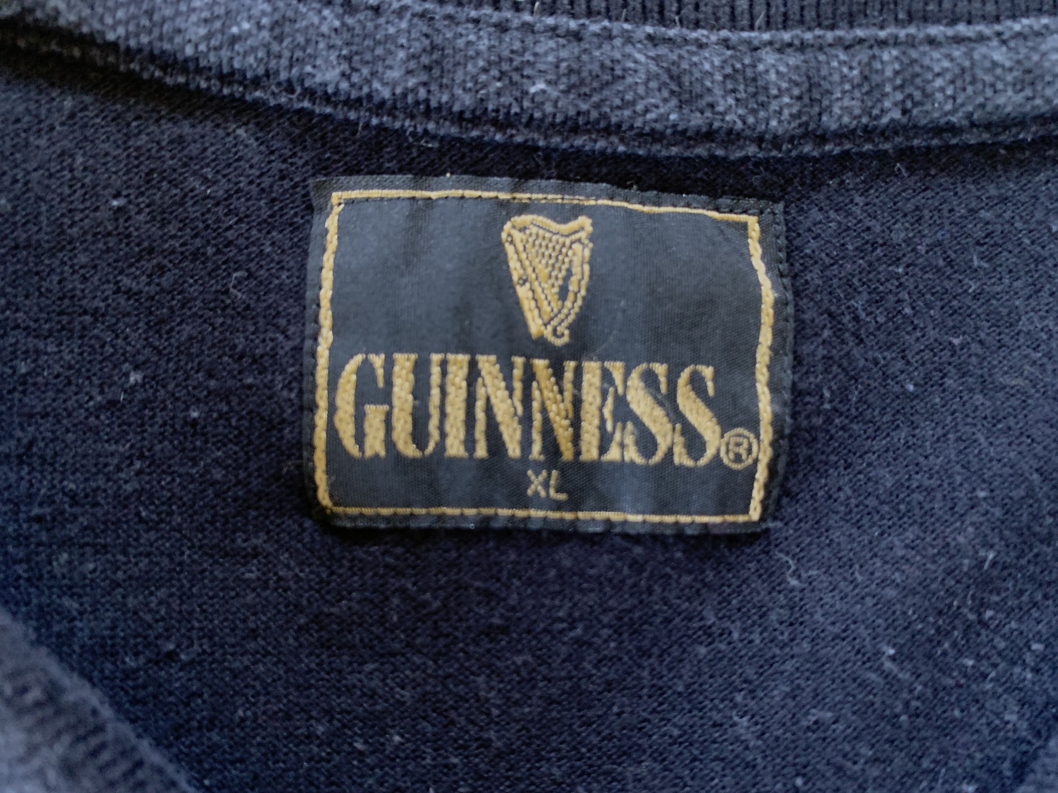 Vintage Vintage Guinness Beer Cotton Black Polo Shirt Size US XL / EU 56 / 4 - 5 Thumbnail