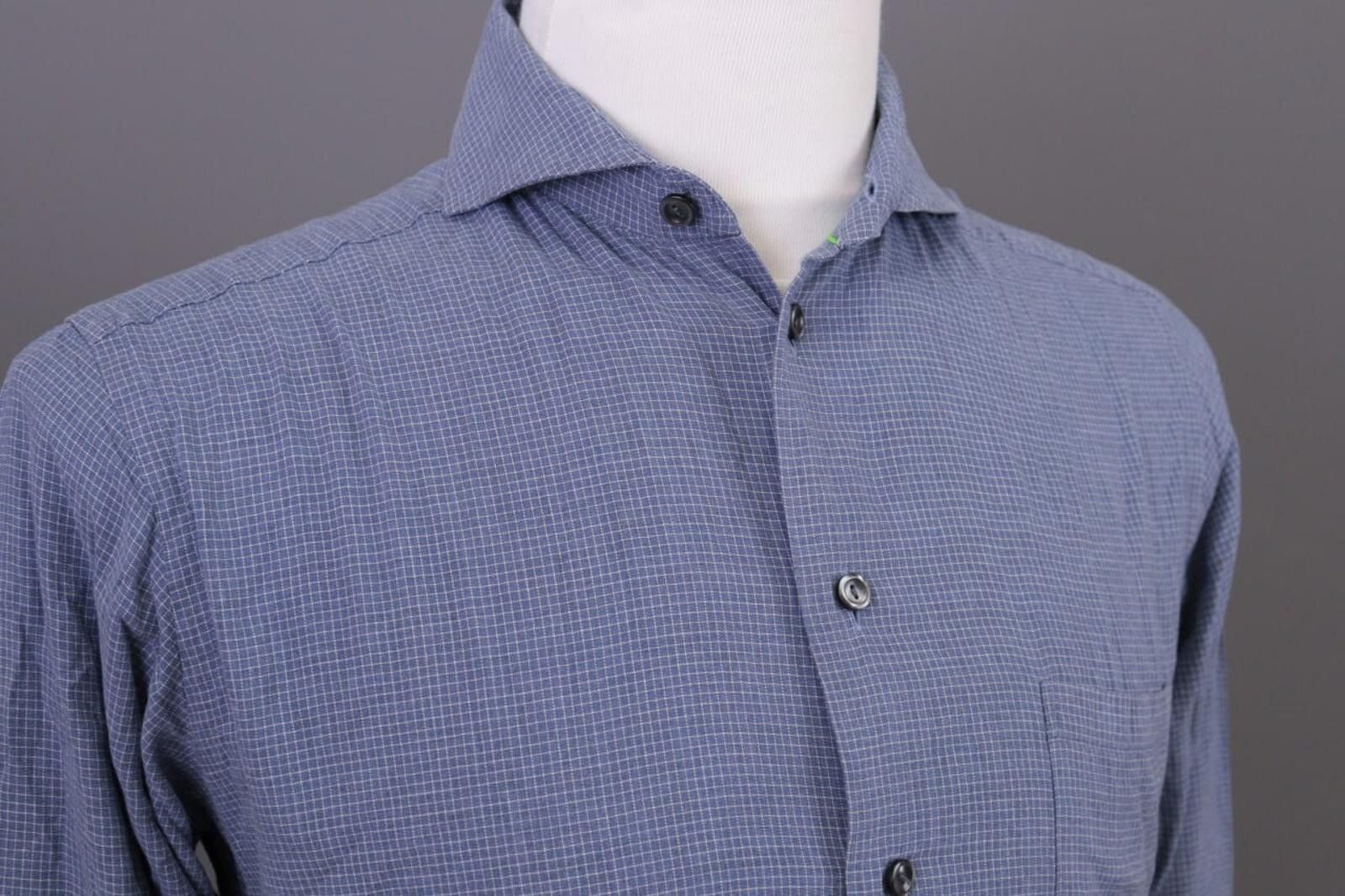 Eton Eton Slim Blue Chelsea Check Shirt Size 40 / 15 3/4 Size US M / EU 48-50 / 2 - 5 Thumbnail