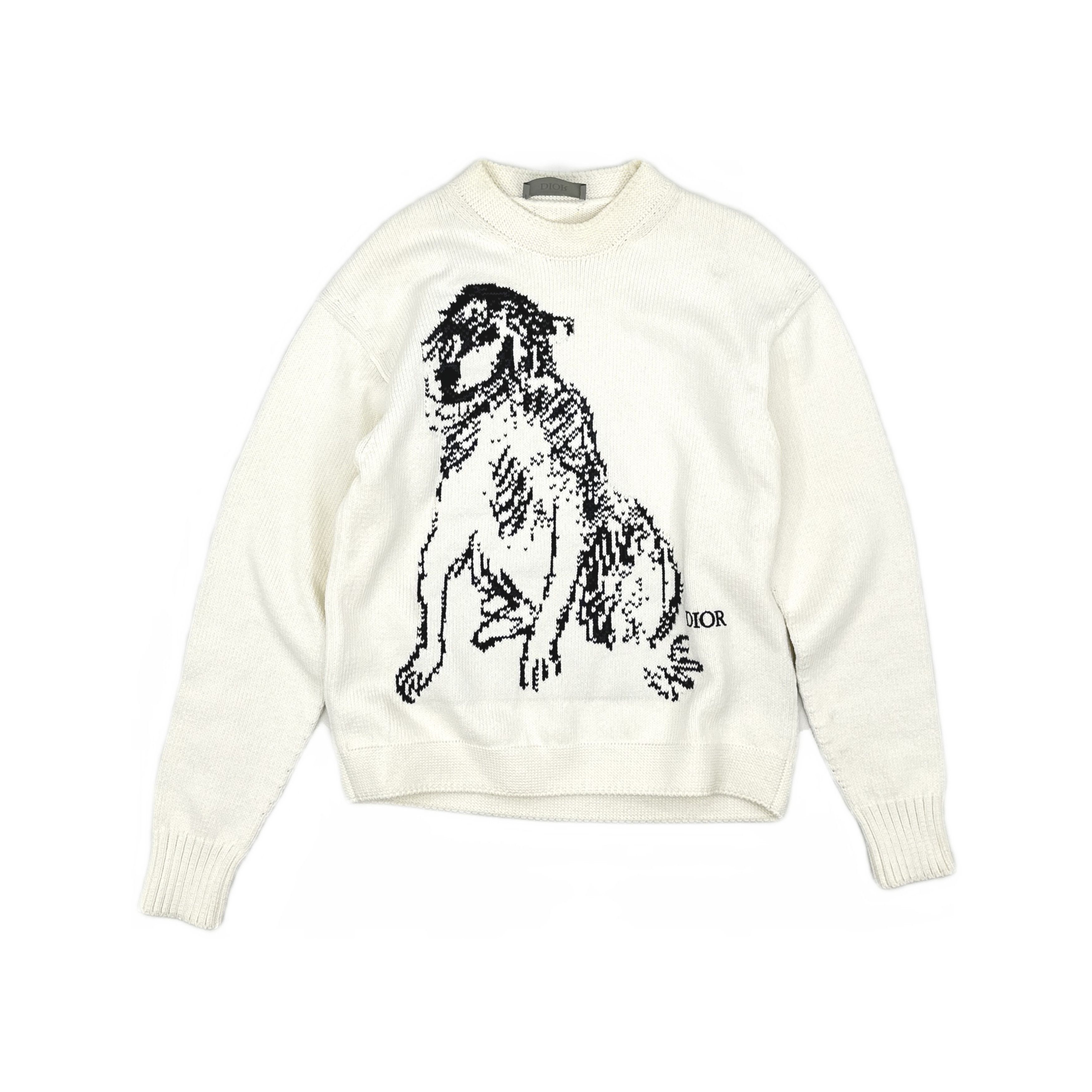 Dior Dior SS23 Jacquard Dog Graphic Cotton Sweater S Size US S / EU 44-46 / 1 - 1 Thumbnail