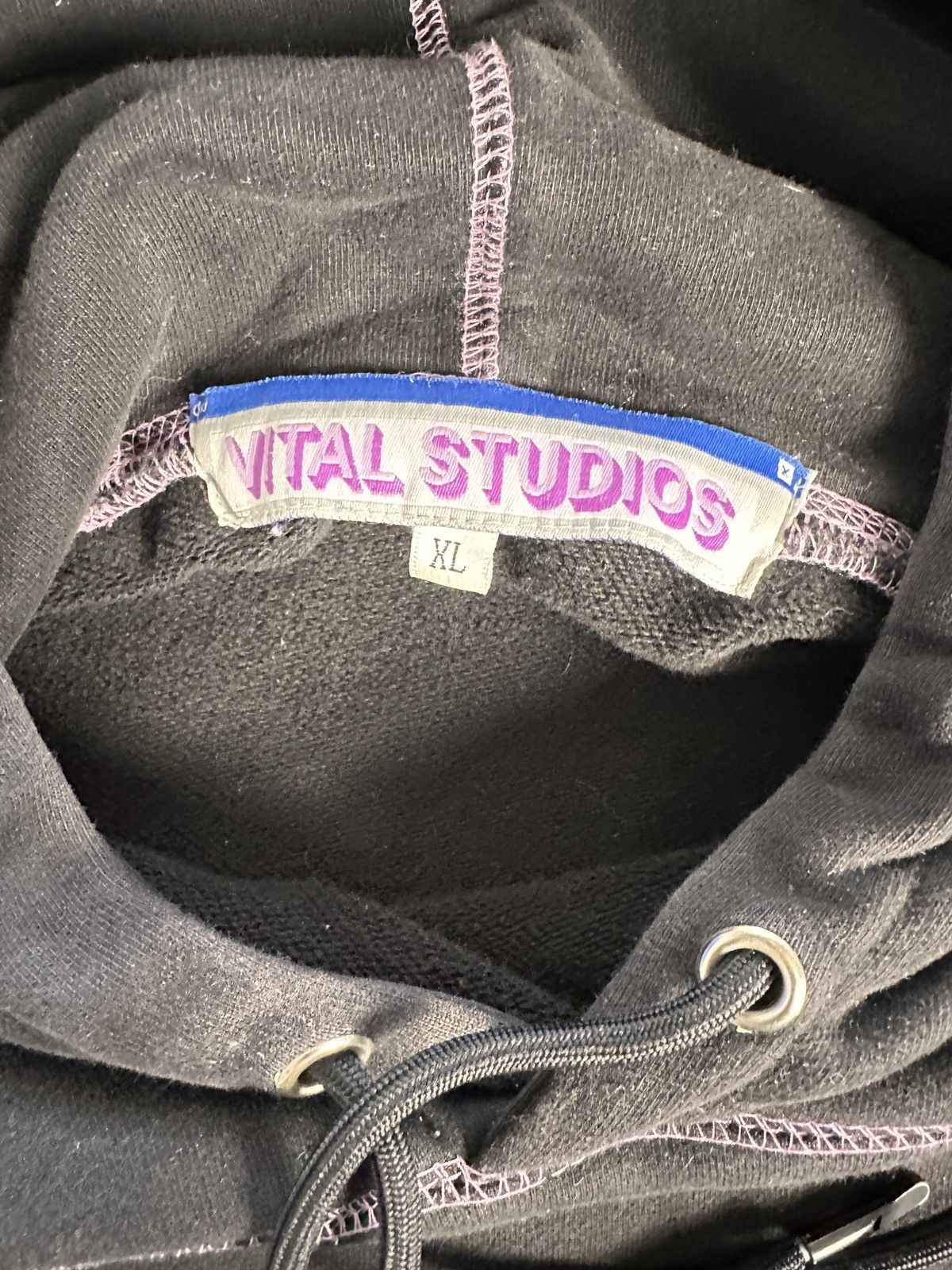 Other Black Vital Studios hoodie with purple accents Size US XL / EU 56 / 4 - 6 Thumbnail