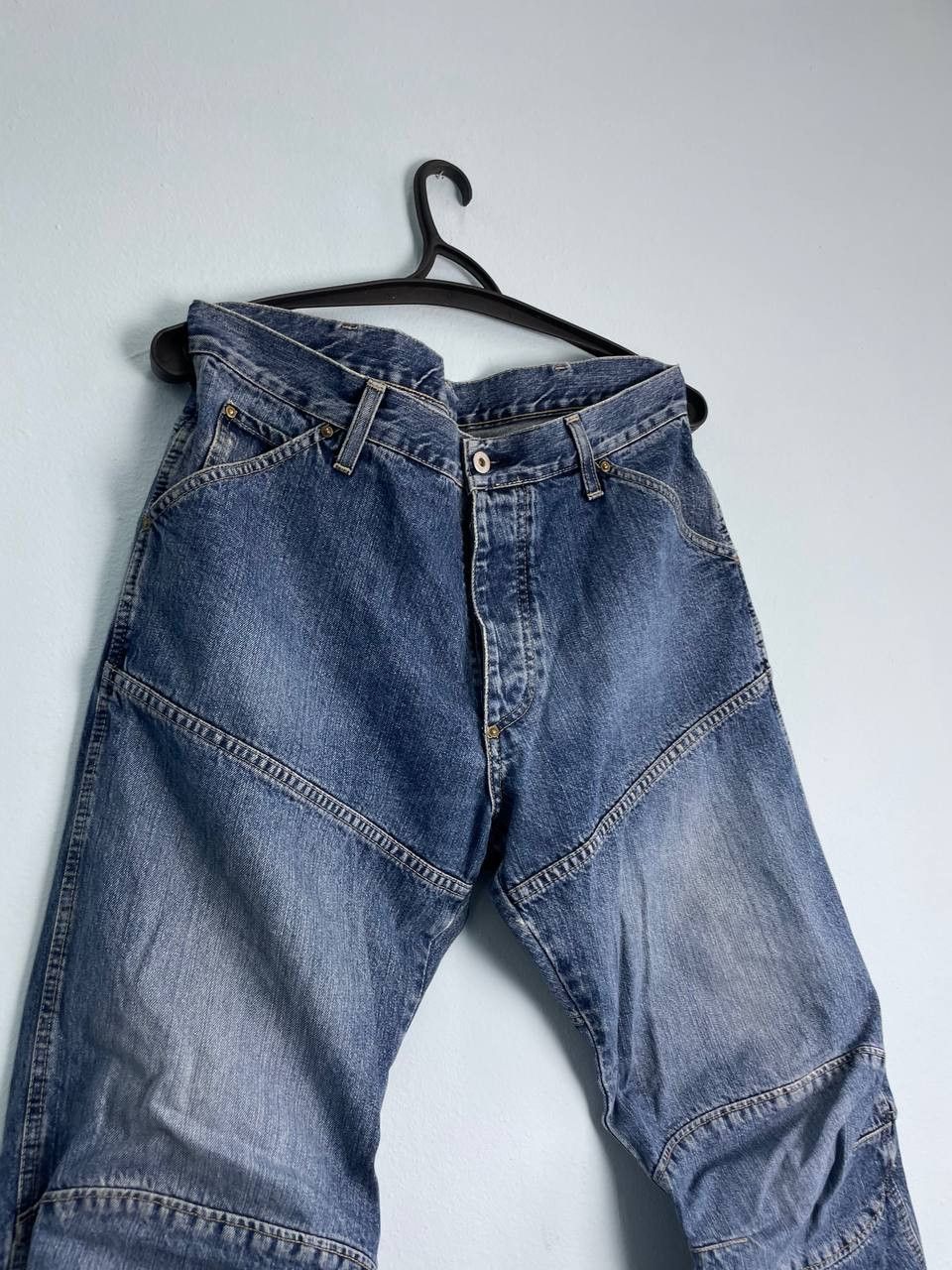 Elwood × G-Star Vintage G-Star Raw Elwood Double Knee Jeans Y2K Size US 36 / EU 52 - 3 Thumbnail