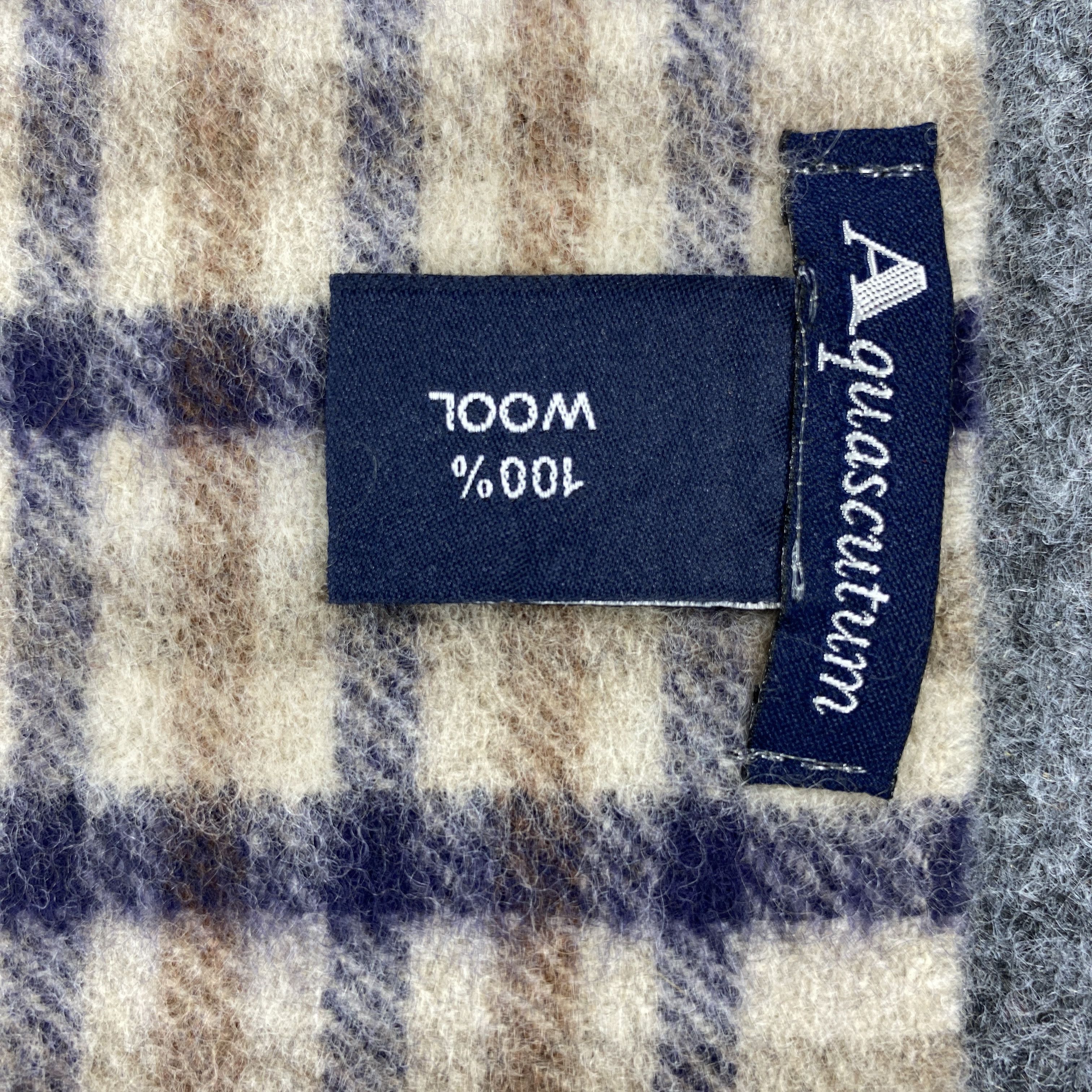 Aquascutum × Vintage Aquascutum Scarf # Muffler # Neckwear # D698 Size ONE SIZE - 5 Thumbnail