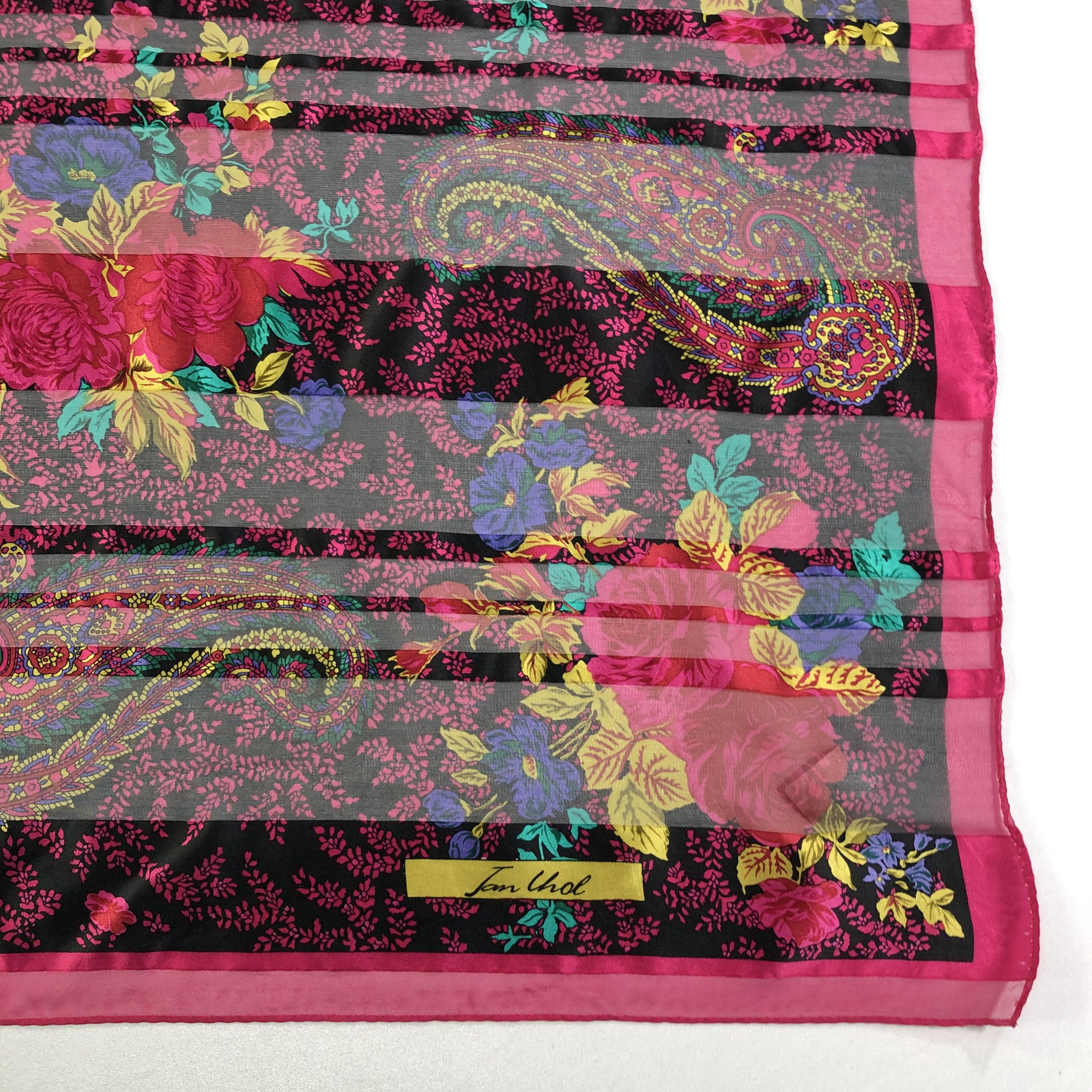 Vintage Vintage Silk Scarf Size ONE SIZE - 4 Thumbnail