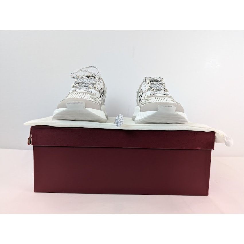 Gucci o1rshd1 Ripple Splash Sneaker in White / Grey Size US 11 / EU 44 - 18 Thumbnail