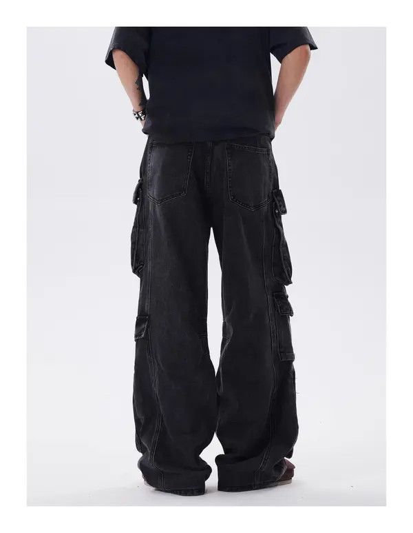 Other Green Cargo Multi Pocket Wide Leg Pants Size US 32 / EU 48 - 5 Thumbnail