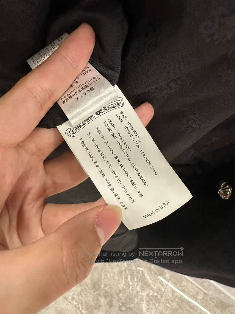 Chrome Hearts CHROME HEARTS Size M Black cashmere long coat Size M / US 6-8 / IT 42-44 - 8 Thumbnail