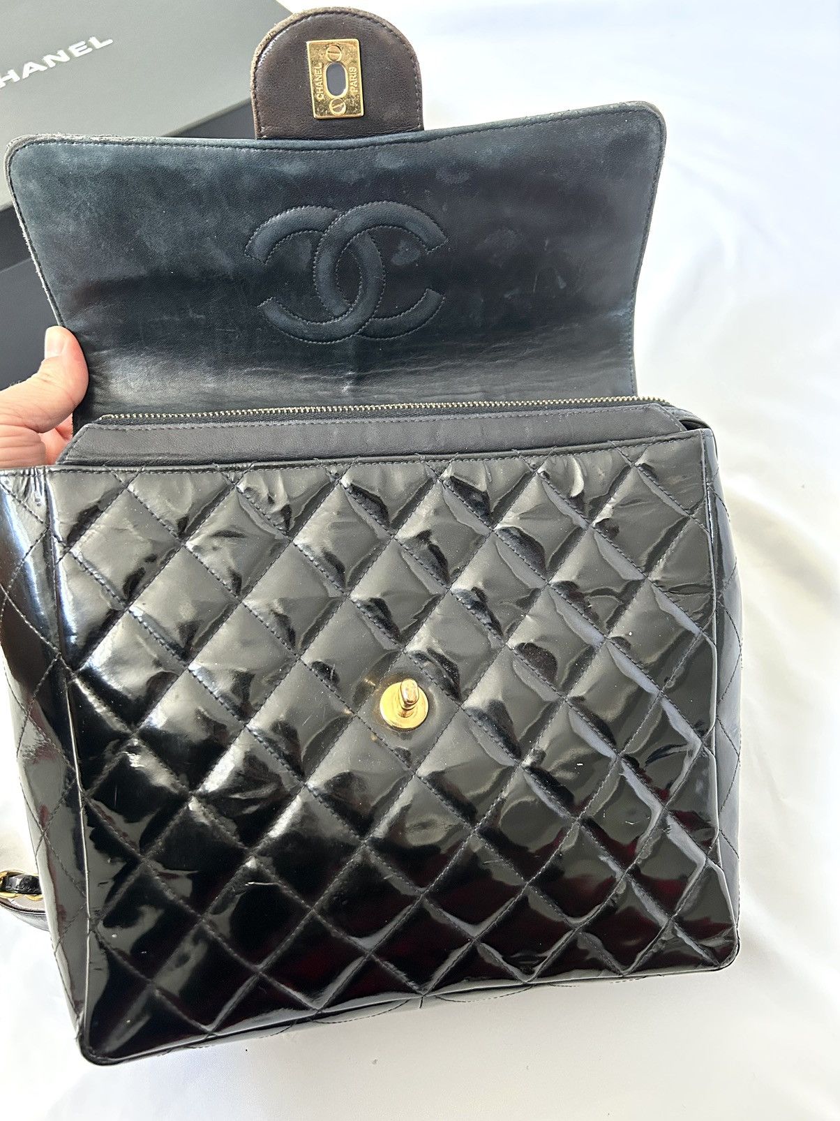 Chanel Chanel Patent Leather Backpack Size ONE SIZE - 15 Thumbnail