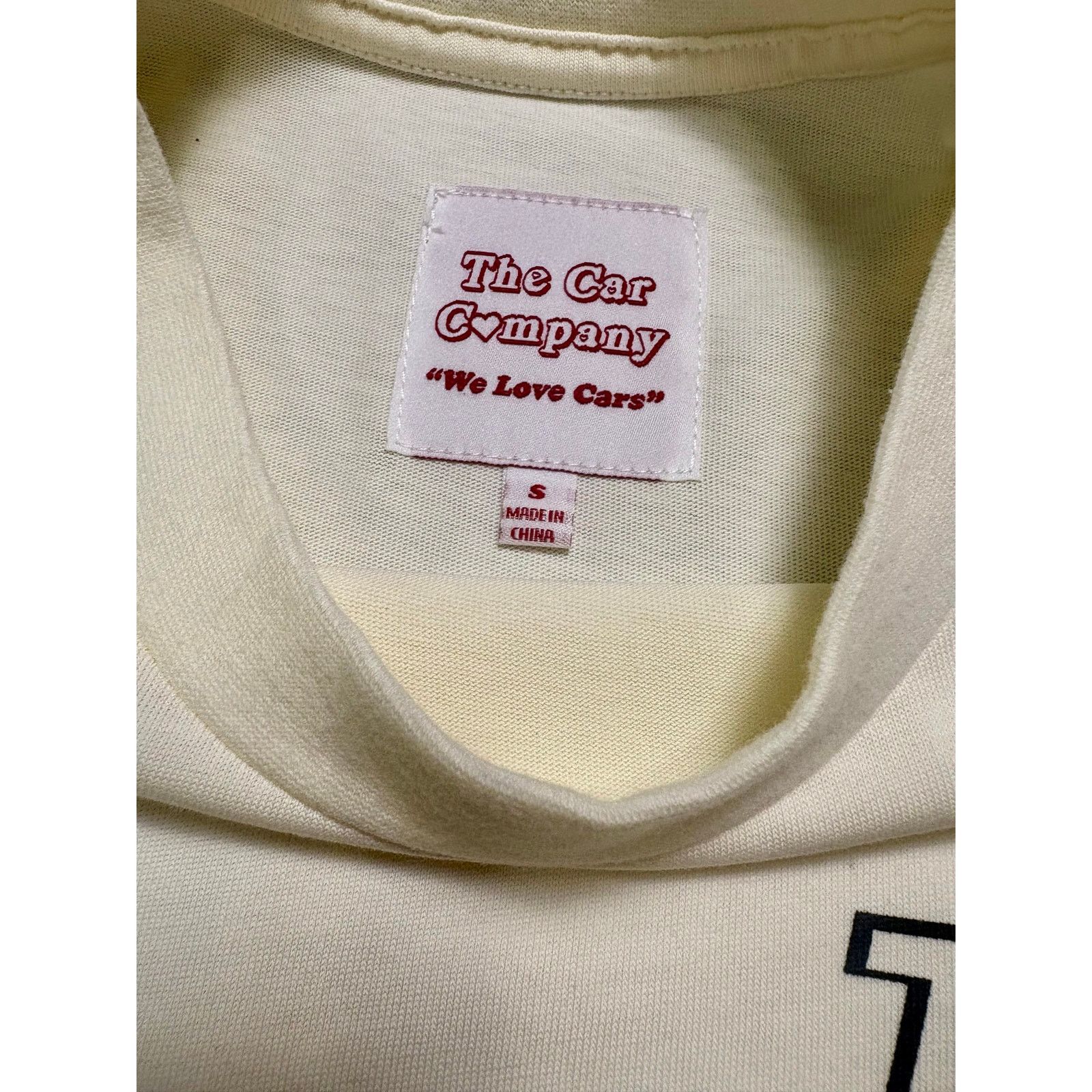Other New! The Car Company Men's Cream 100% Cotton T-Shirt, Size S Size US S / EU 44-46 / 1 - 5 Thumbnail