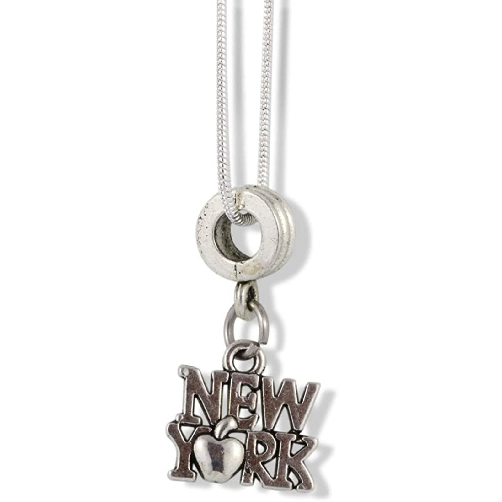 & Other Stories New York (with Apple) Charm Snake Chain Necklace Size ONE SIZE - 1 Thumbnail