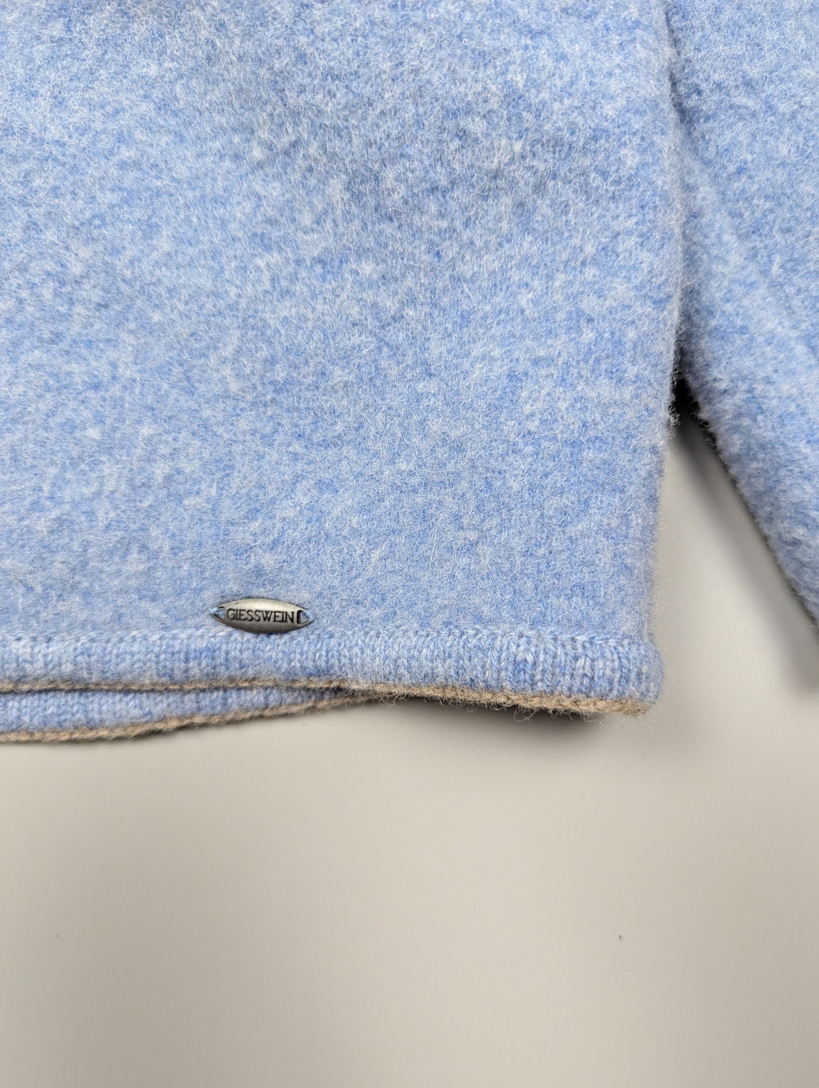 GIESSWEIN Giesswein Wool Blazer Blue US10 Vintage Austria Alpine Size L / US 10 / IT 46 - 11 Thumbnail