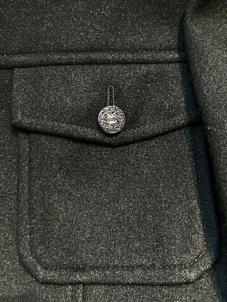 Chanel Chanel 24B black tweed short coat Size XS / US 0-2 / IT 36-38 - 4 Thumbnail
