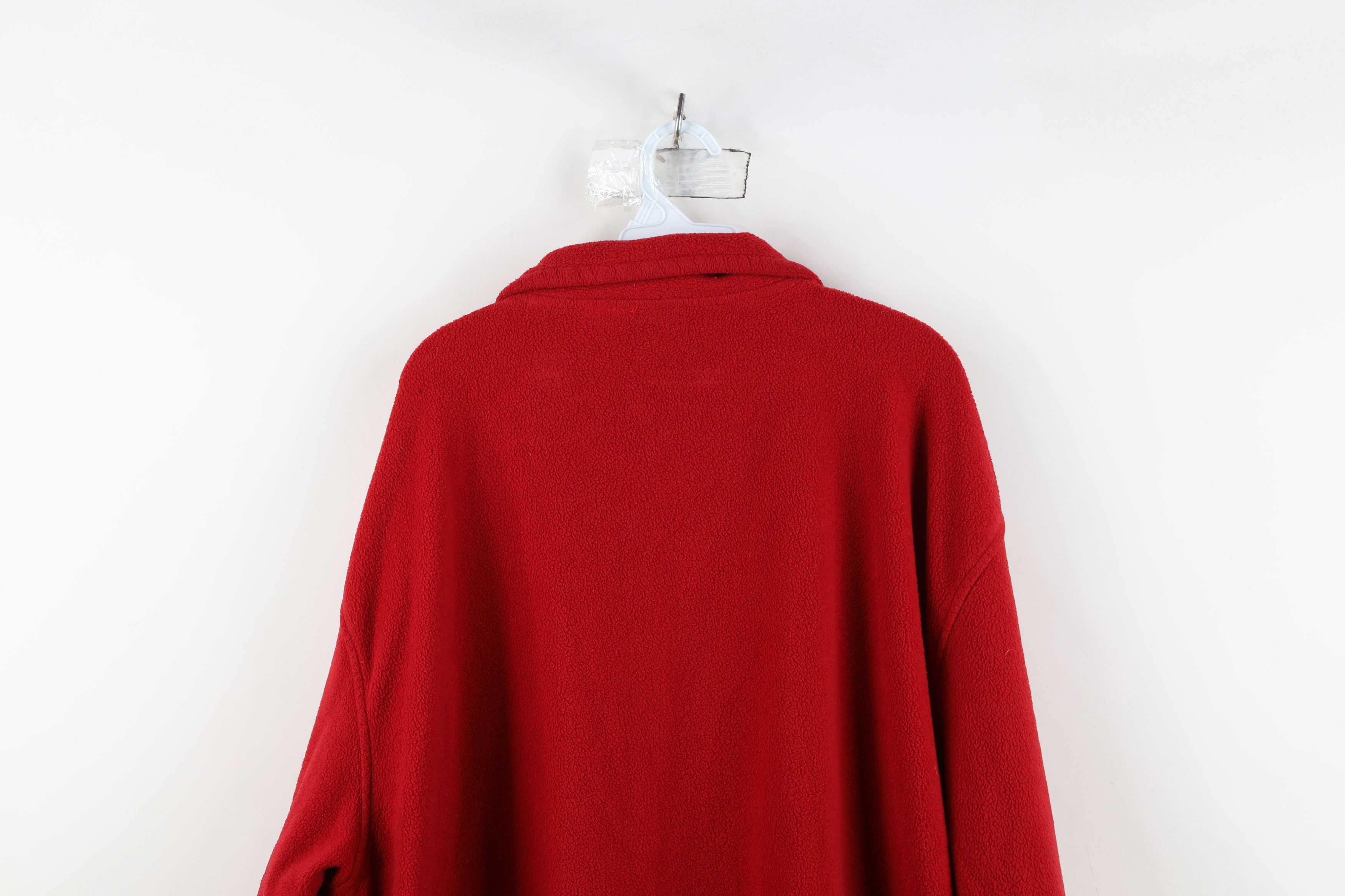 Vintage Vintage 90s Ohio State University Half Zip Fleece Sweater Size US XXL / EU 58 / 5 - 14 Thumbnail
