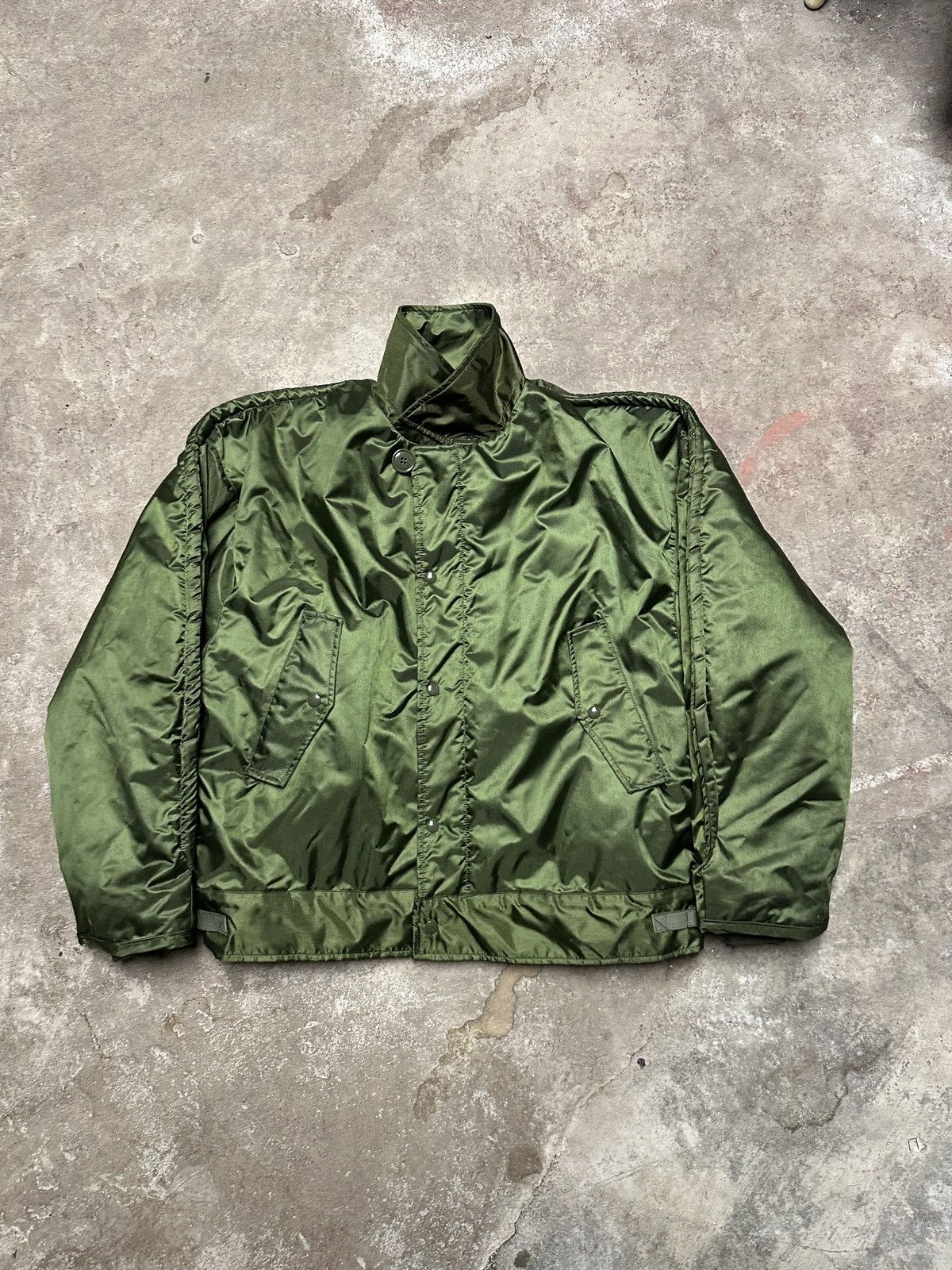 Vintage Olive USN Navy A1 Insulated Extreme Cold Weather deck jacket Size US XL / EU 56 / 4 - 8 Thumbnail