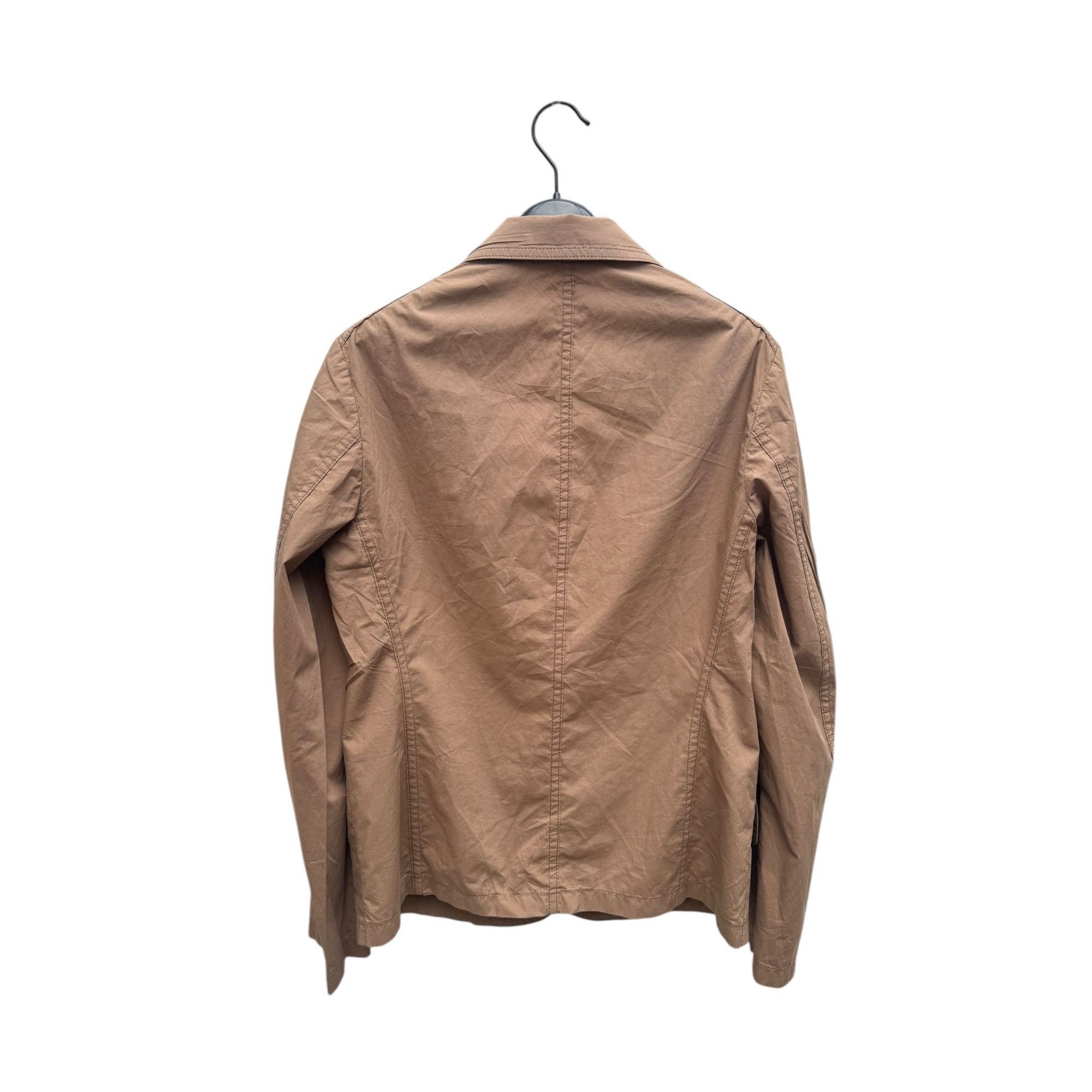 Jil Sander Brown Cotton Blazer Jacket Size S / US 4 / IT 40 - 3 Thumbnail