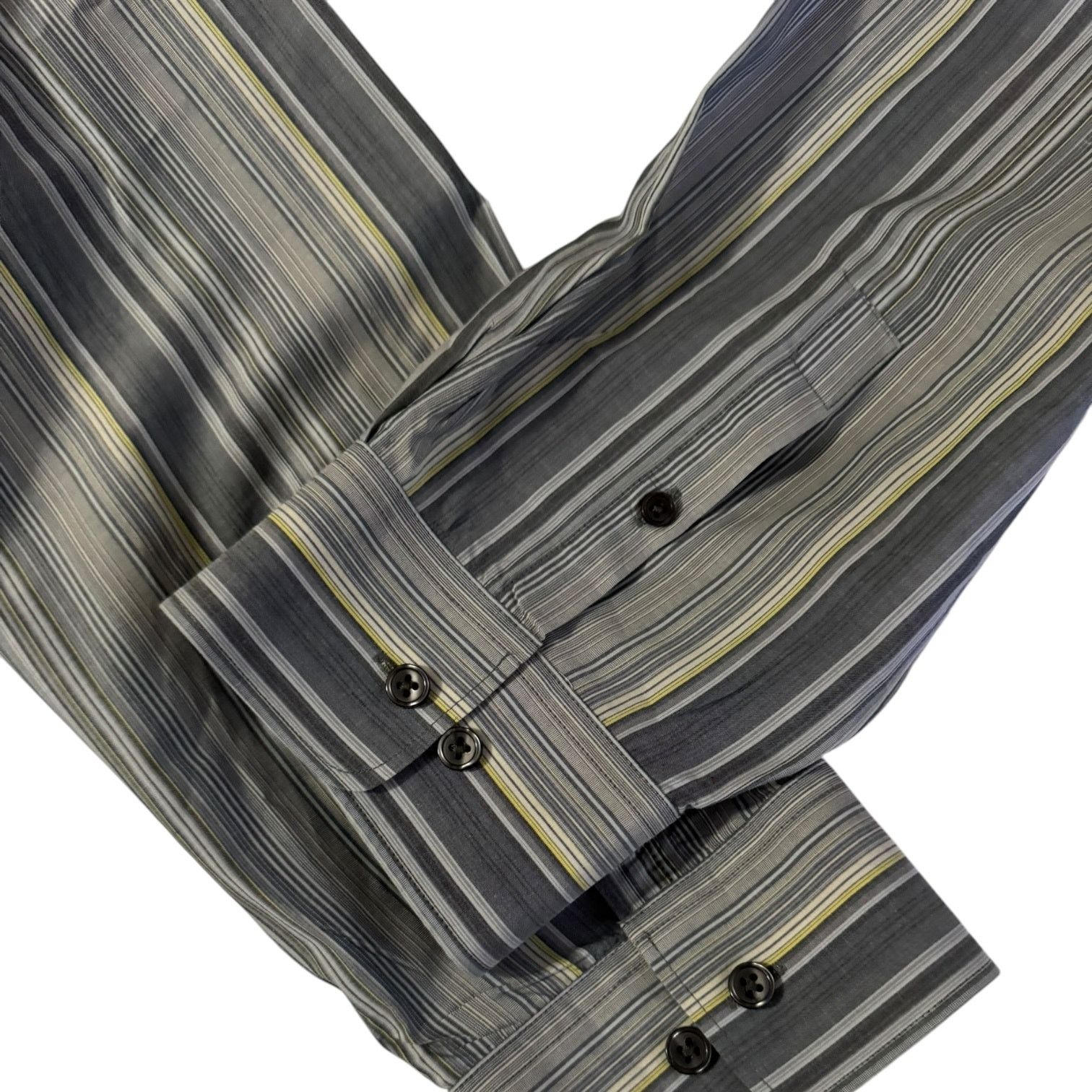 Kenneth Cole Kenneth Cole New York Dress Shirt Blue Gray Stripes XXL Size US XXL / EU 58 / 5 - 5 Thumbnail