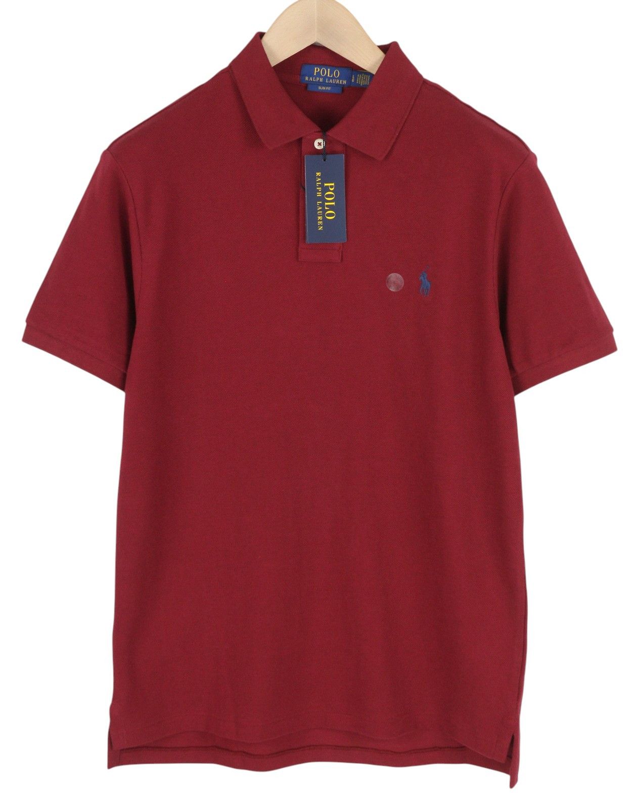 Polo Ralph Lauren SIM FIT L Burgundy Short Sleeve Polo Neck Logo 84524 Size US L / EU 52-54 / 3 - 1 Thumbnail