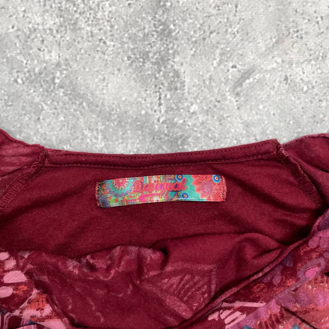 Desigual Desigual Y2K Long Sleeve Top Women’s Red/ Pink Size S Size S / US 4 / IT 40 - 7 Thumbnail