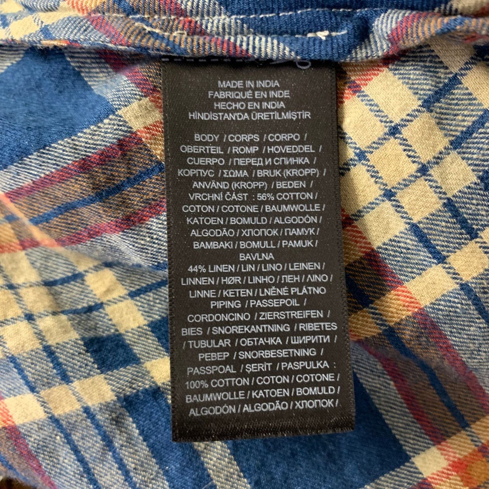 Ralph Lauren RRL RALPH LAUREN Size 2 Blue Orange Plaid Maxi Skirt Size 26" / US 2 / IT 38 - 5 Thumbnail