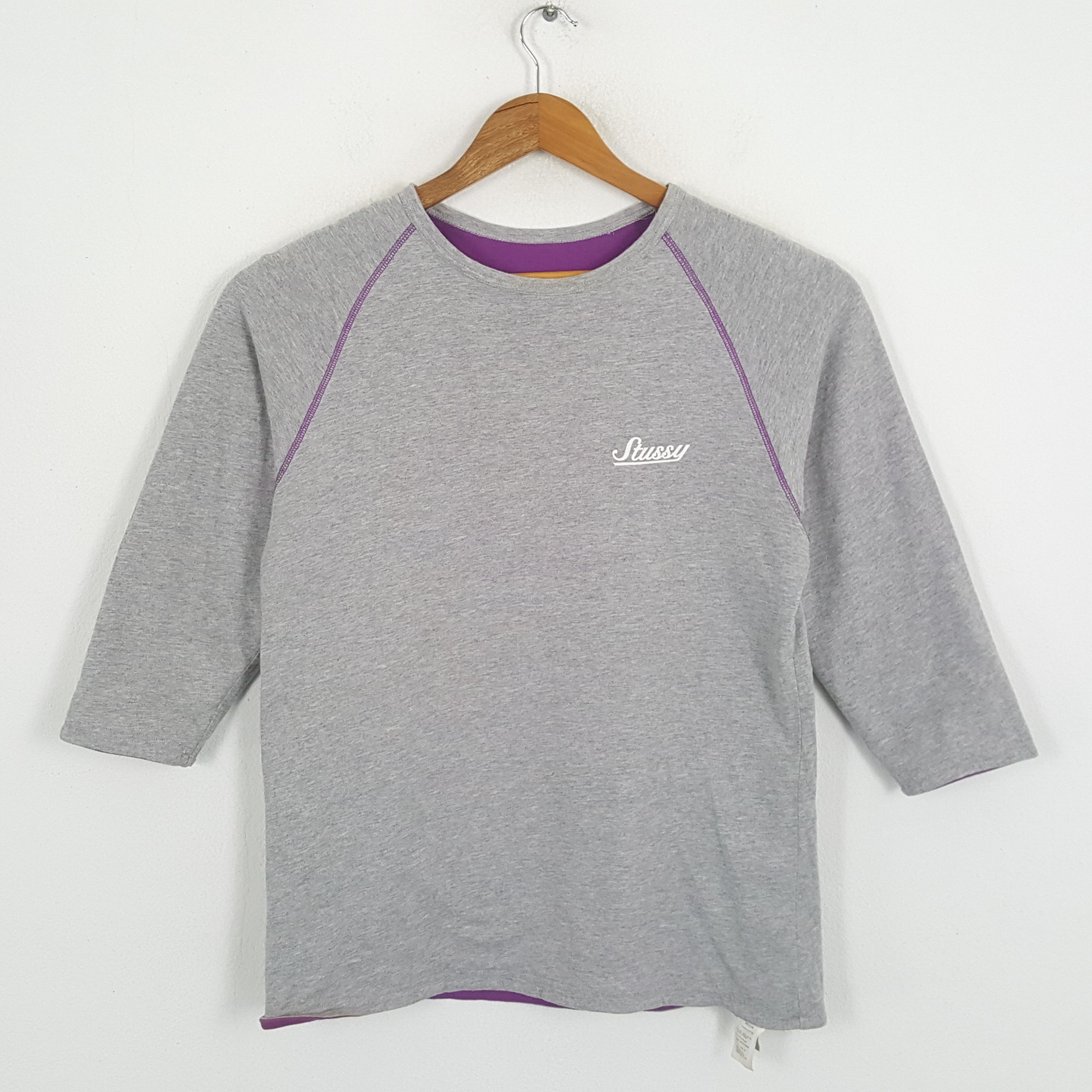 Stussy × Vintage Vintage STUSSY Streetwear Skateboard Reversible Sweatshirts Size US M / EU 48-50 / 2 - 4 Thumbnail