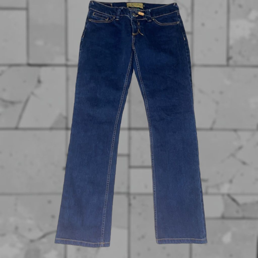 Vintage ALLEN B Jeans Men 34x32 Dark Blue Straight Denim Jeans Size US 34 / EU 50 - 1 Thumbnail